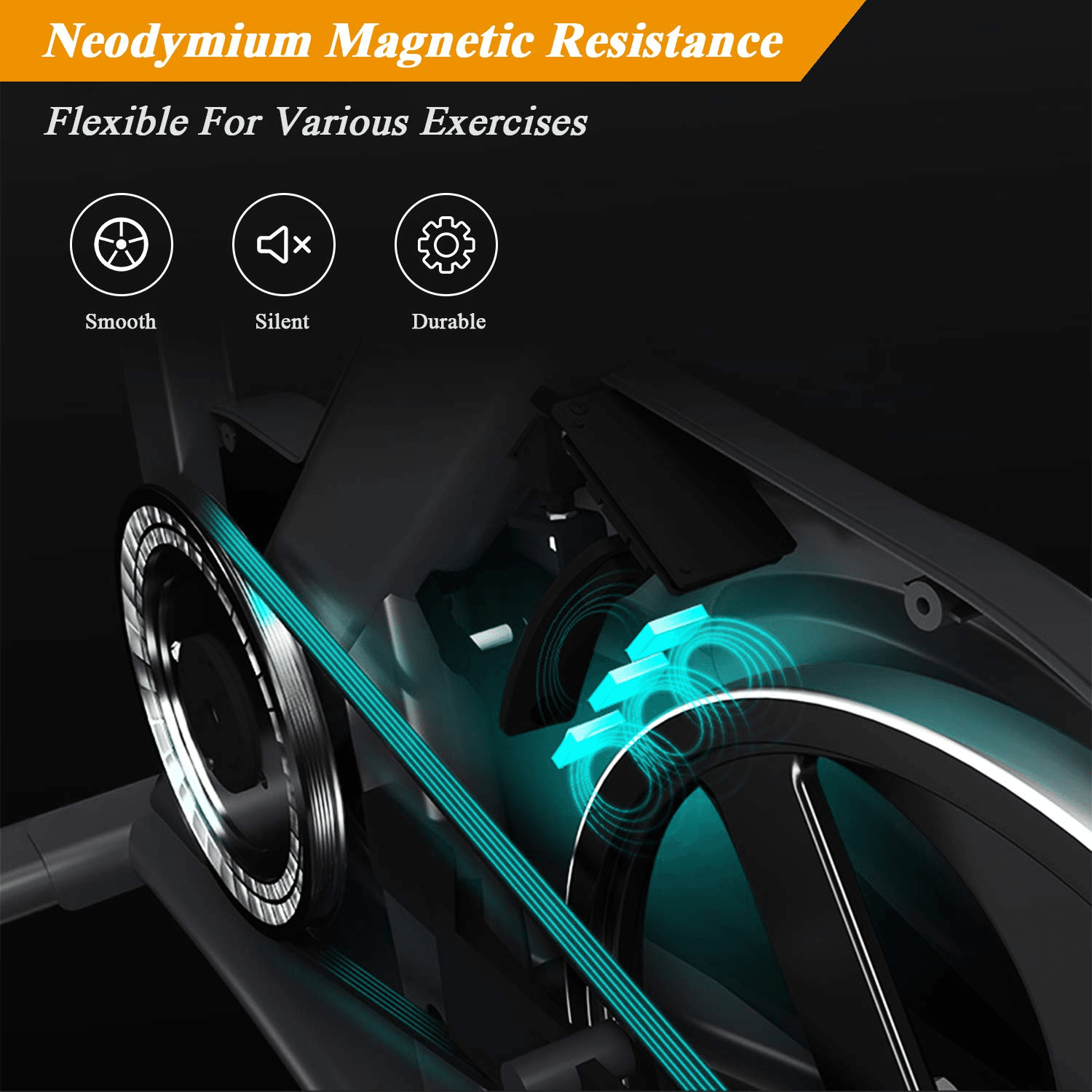 Load image into Gallery viewer, MaxKare Magnetic Cycling Bike, Multi-function Handle Stationary Bike with Independent Tablet Holder and LCD Monitor - NAIPO