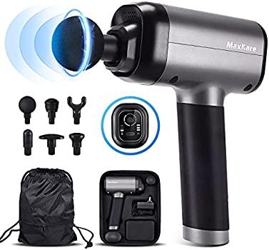 Load image into Gallery viewer, Maxkare Massage Gun for Athletes -Portable Professional Deep Tissue Muscle Relaxing Percussion Massager with 3 Massage Modes,5 Speeds High-Intensity,6 Heads,High Torque Brushless Motor Massage Gun - NAIPO