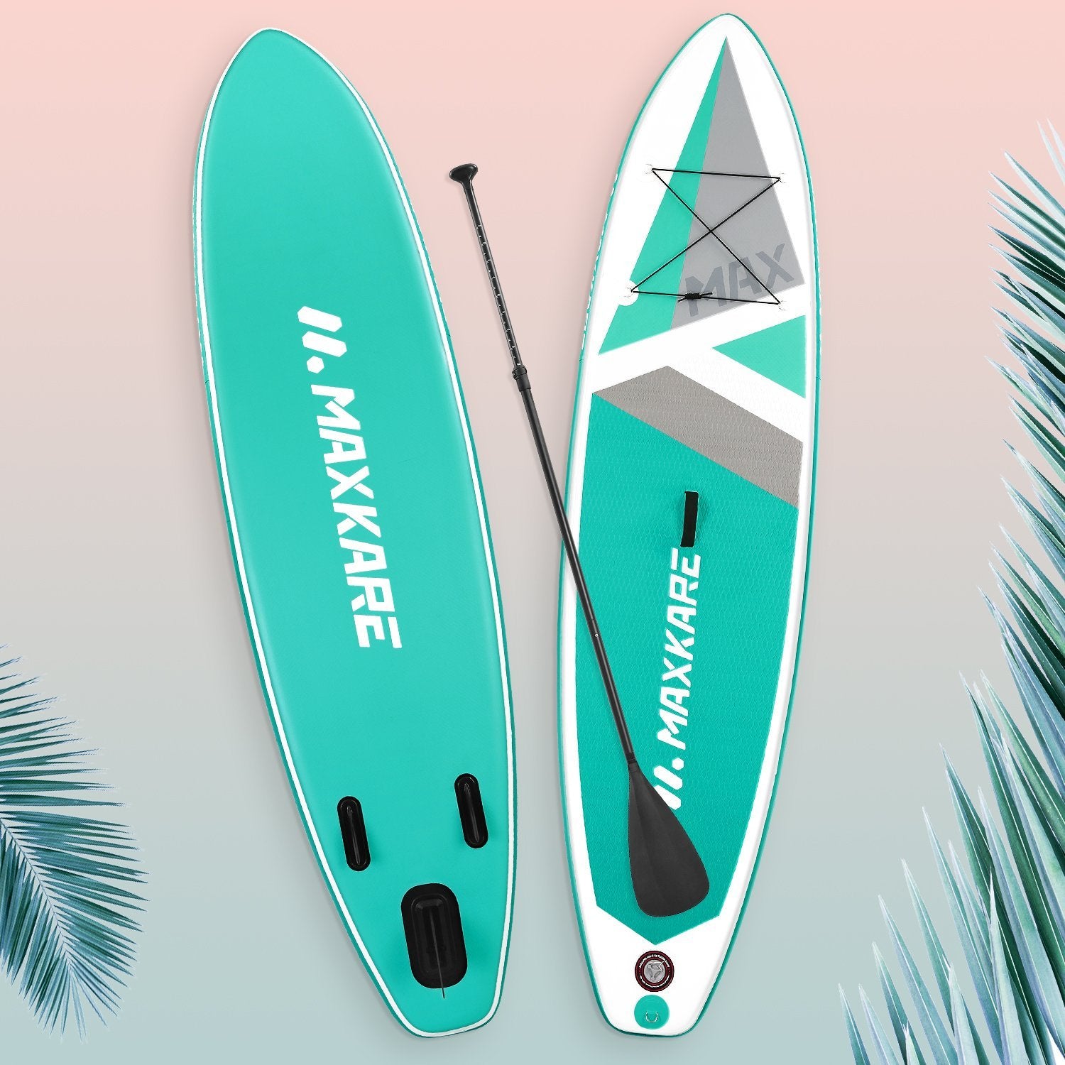 Load image into Gallery viewer, MaxKare Stand Up Paddle Board Inflatable SUP with 10'30''6'' Premium Paddleboard & Bi-Directional Pump & Backpack Portable for Youth Adult Have Fun in River, Oceans and Lakes - NAIPO