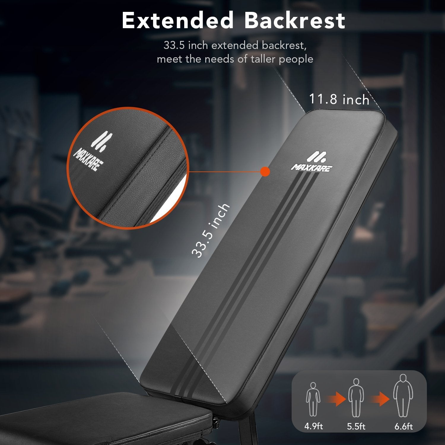 Load image into Gallery viewer, MaxKare Weight Bench Adjustable Workout Bench-Folding Incline Bench Press-Foldable Weight Lifting Bench for Home Gym-882 Ibs Capacity- 8+4+2 Positions - NAIPO