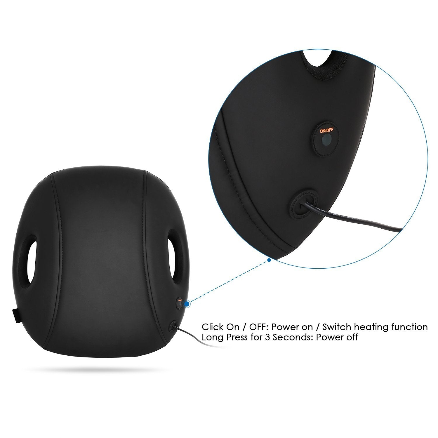 Load image into Gallery viewer, Naipo Back Massage Cushion with 3D Shiatsu Kneading and Heat - NAIPO