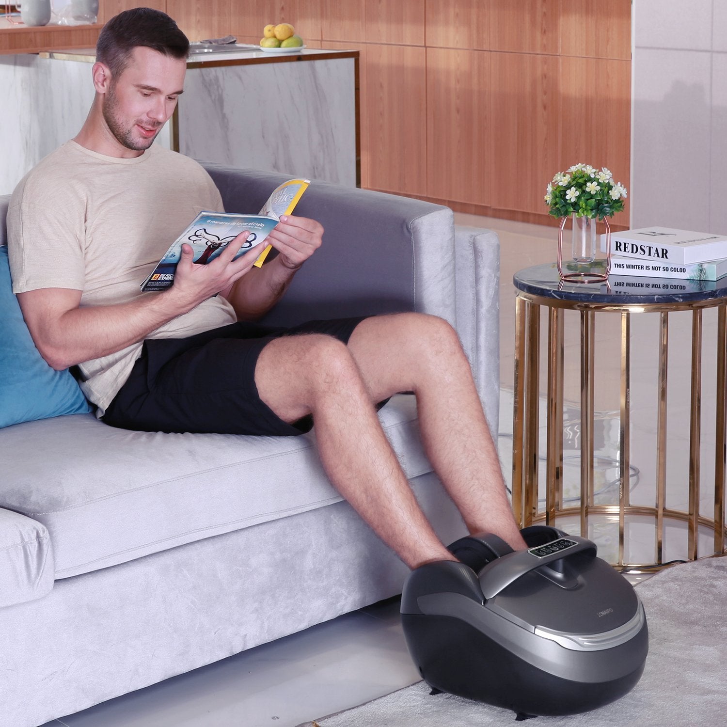 Load image into Gallery viewer, Naipo Foot Massager With Heat, Rolling and Tapping - NAIPO