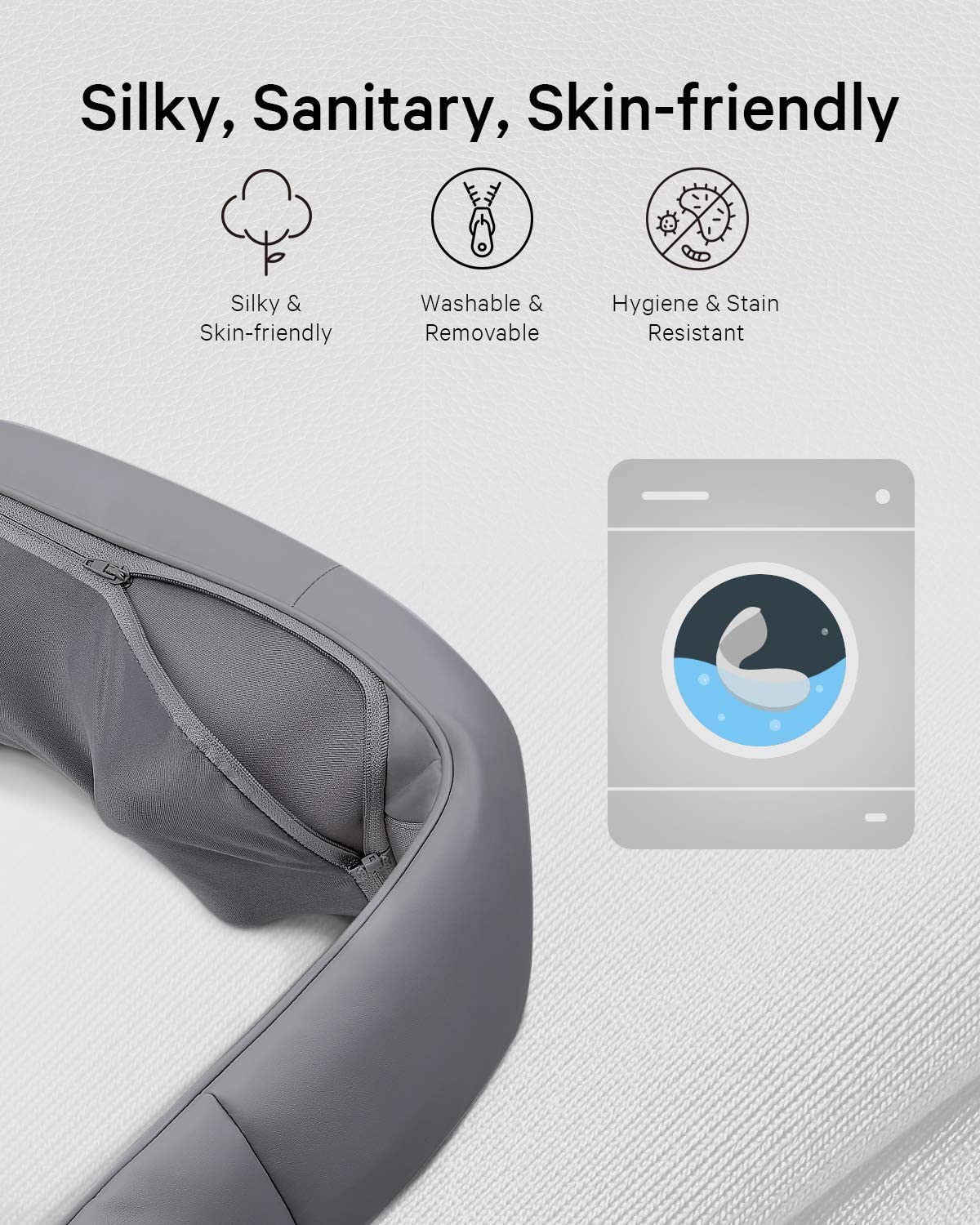 Load image into Gallery viewer, Naipo Neck Back Massager with Adjustable Heat and Straps for Neck and Back, Shoulder, Foot and Legs (Deep Gray) - NAIPO