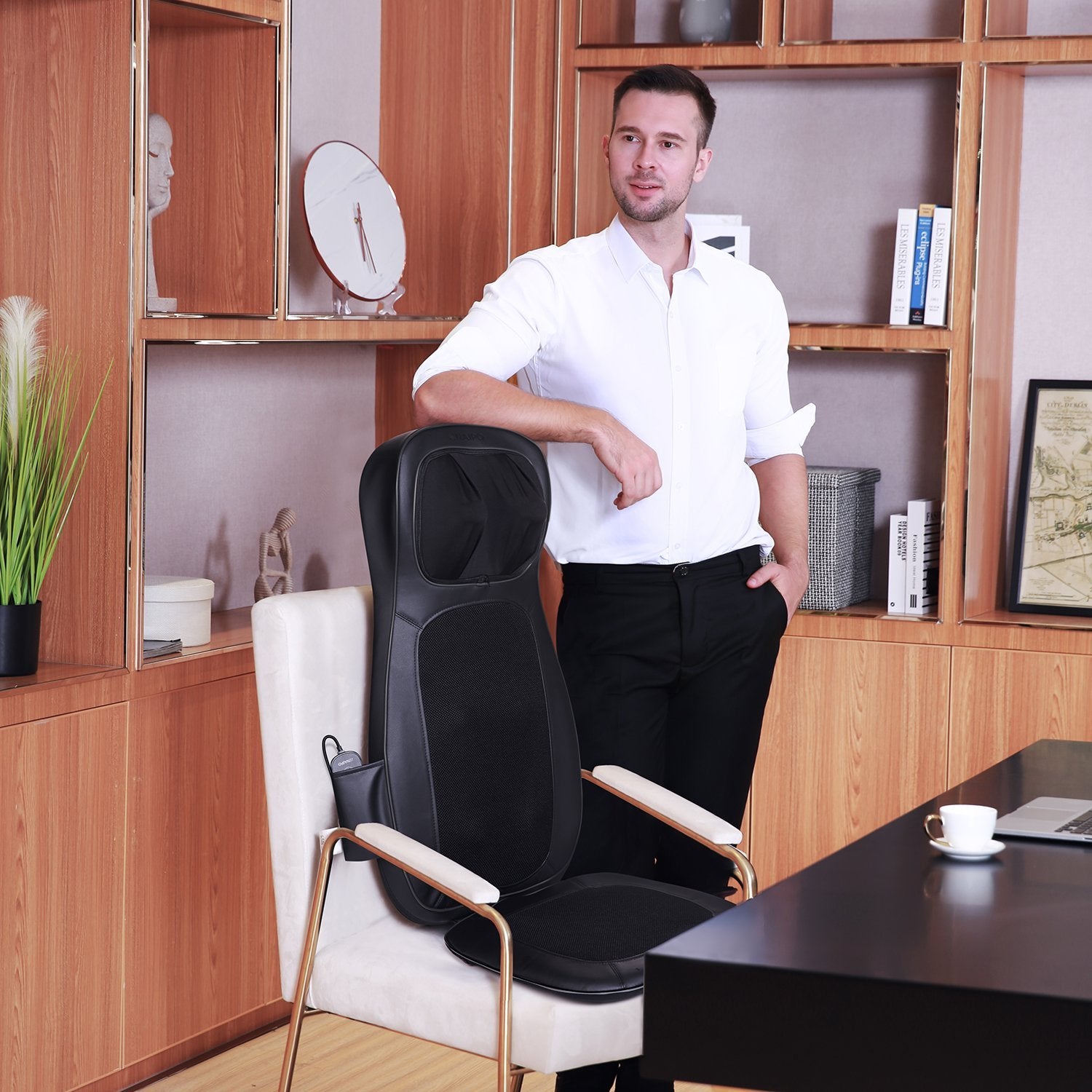 Load image into Gallery viewer, Naipo Neck & Back Massager with Heat and Vibration - NAIPO