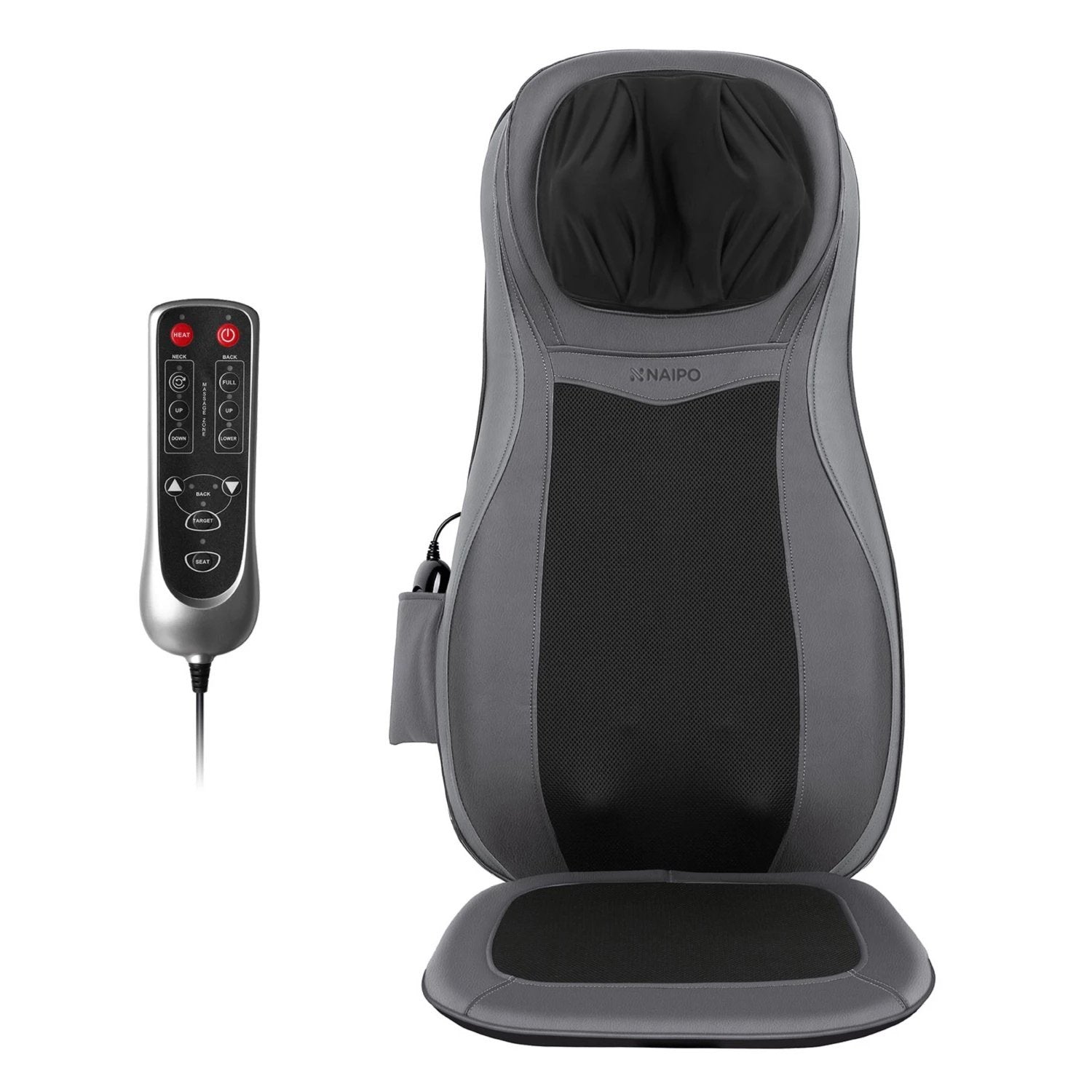 Load image into Gallery viewer, Naipo Neck & Back Massager with Heat and Vibration (Gray) - NAIPO