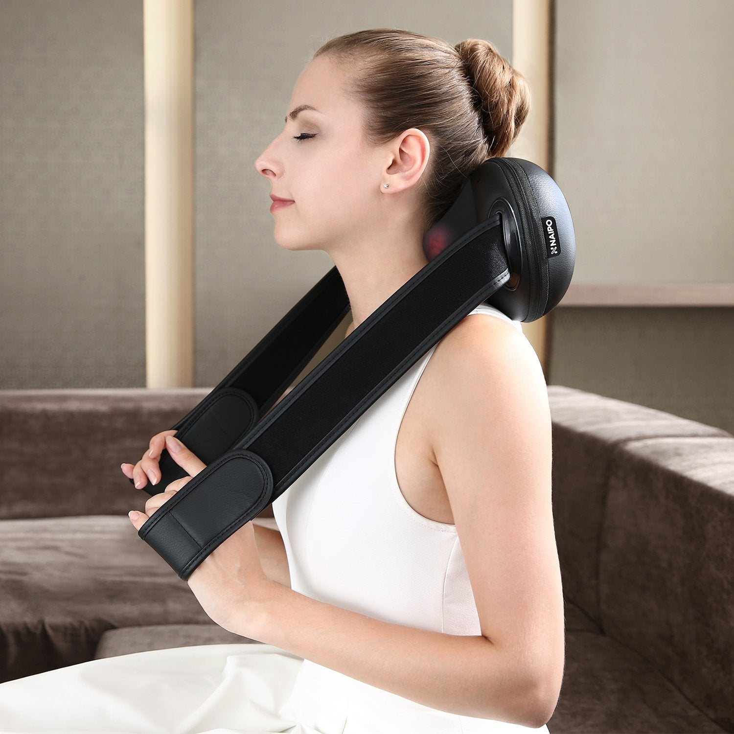 Load image into Gallery viewer, Naipo Portable Shiatsu Massage Pillow with Flexible Straps - NAIPO