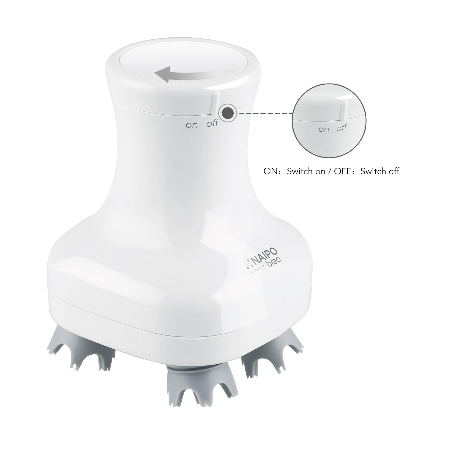 Load image into Gallery viewer, Naipo Scalp Massager with Facial Brush Attachments - NAIPO