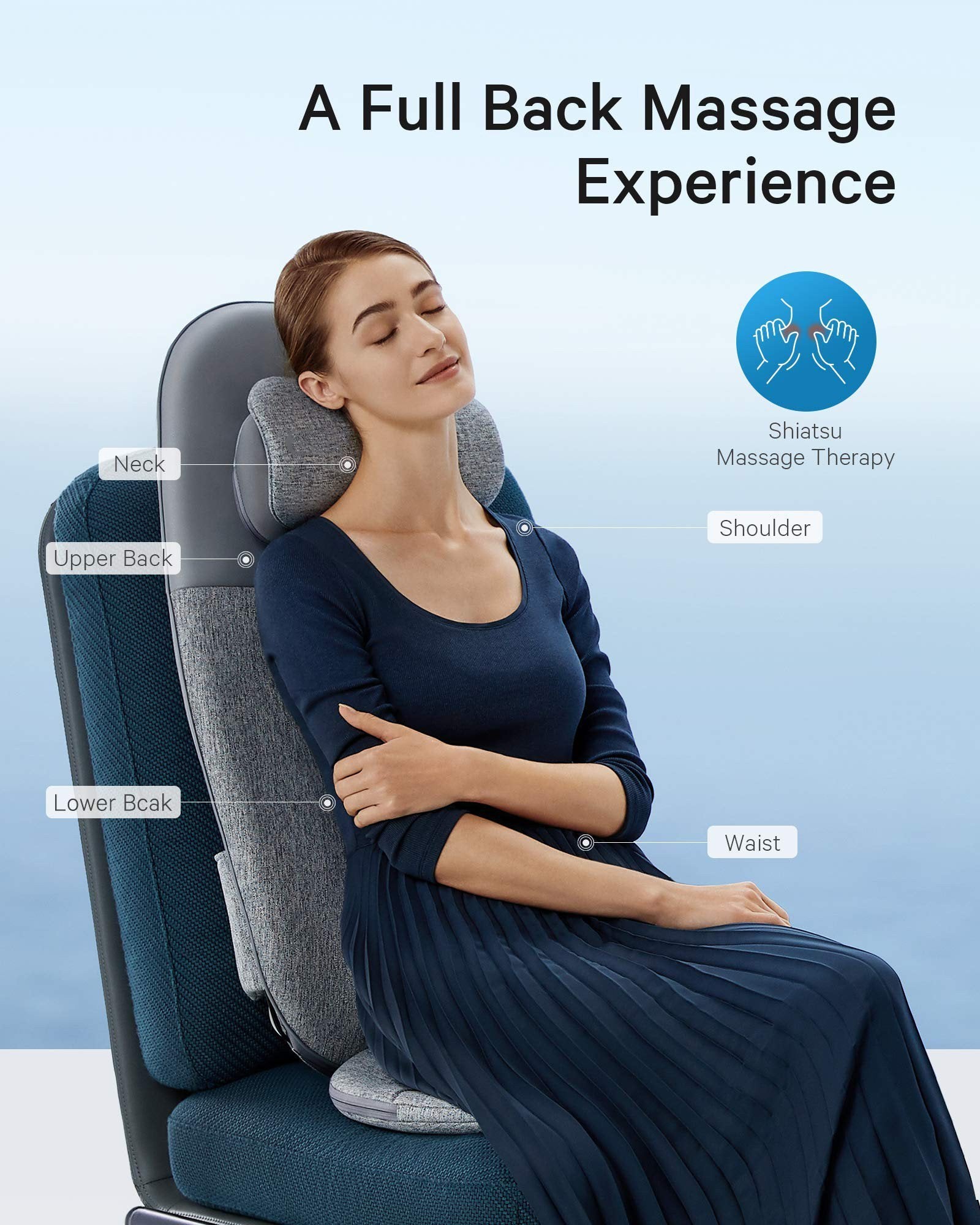 Load image into Gallery viewer, NAIPO Shiatsu Back and Neck Massager Deep Kneading Massage oCuzen™ Cushion - NAIPO