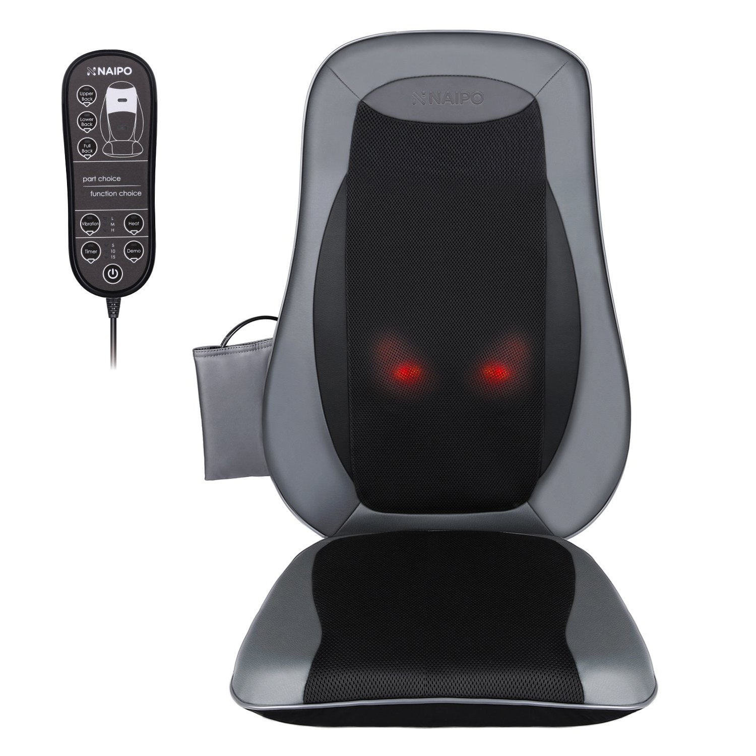 Load image into Gallery viewer, Naipo Shiatsu Back Massager with Heat, Deep Kneading, Rolling and Vibration - NAIPO