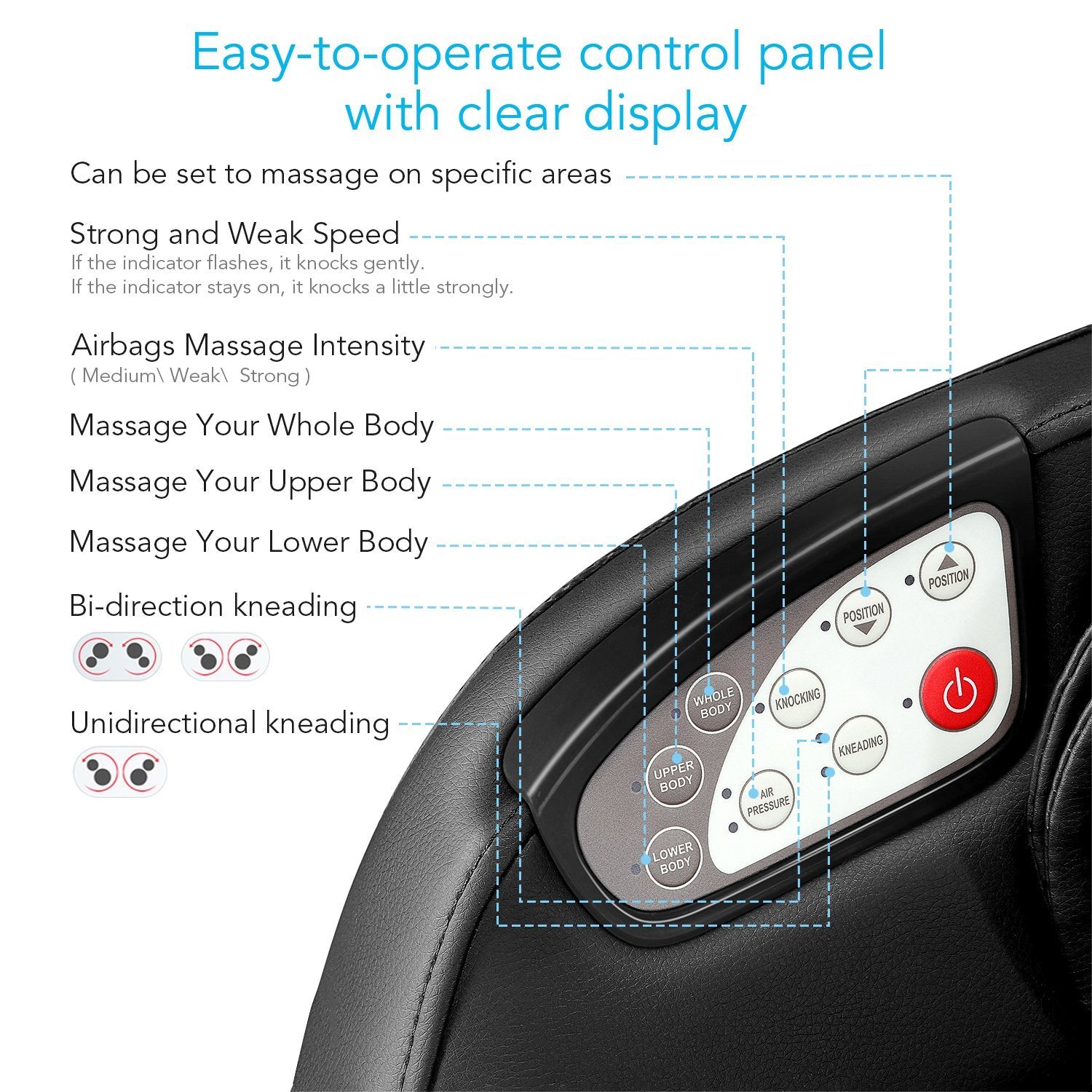 Load image into Gallery viewer, Naipo Shiatsu Massage Chair Full Body Massager - NAIPO