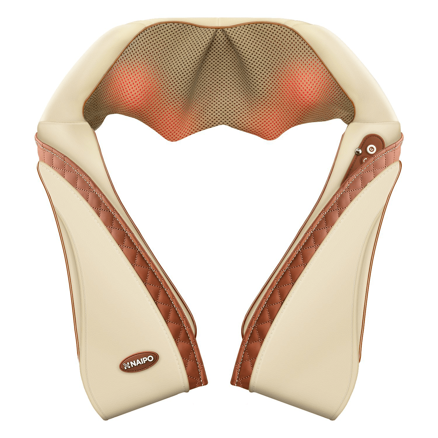 Load image into Gallery viewer, Naipo Shiatsu Shoulder Massager with Heat (Beige) - NAIPO
