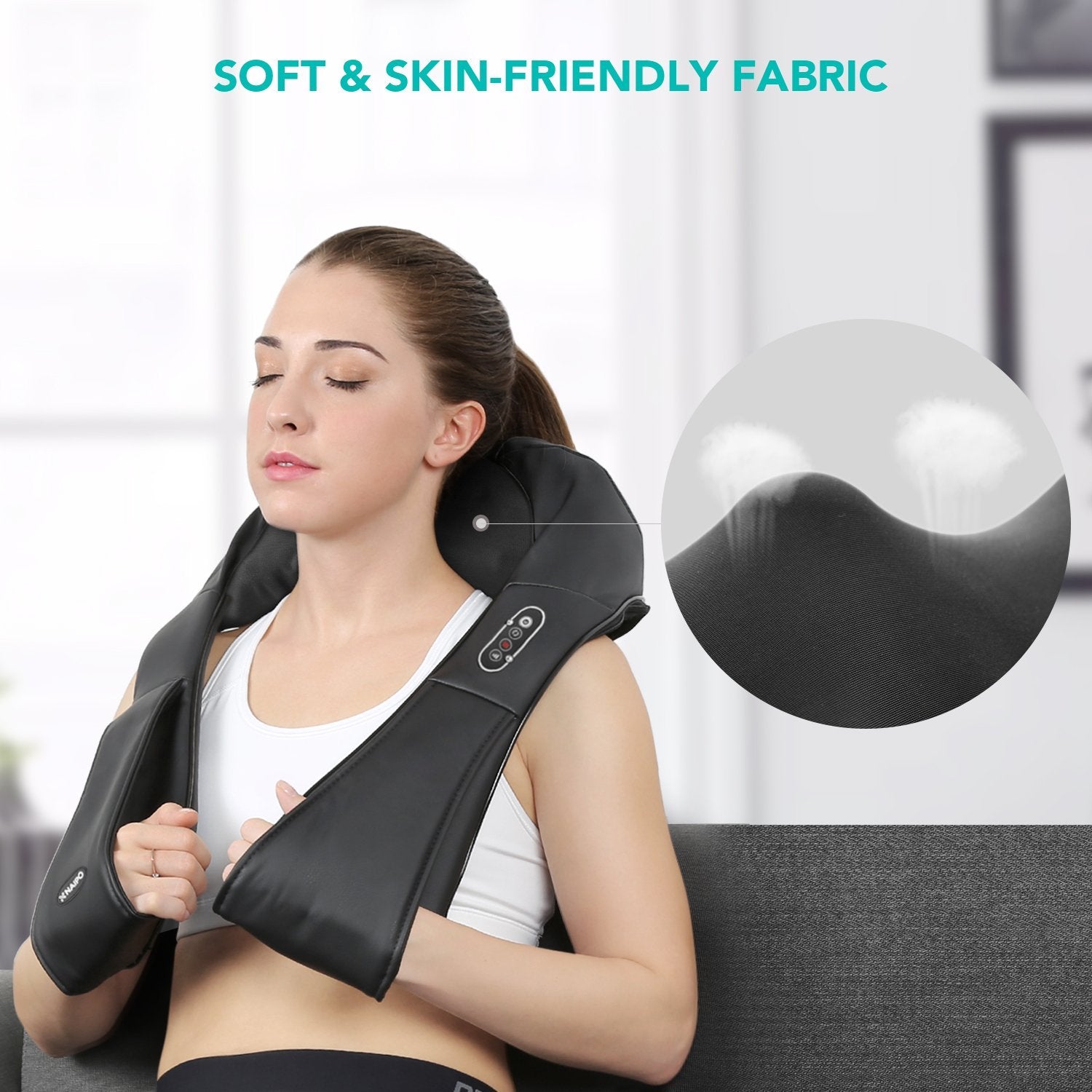 Load image into Gallery viewer, Naipo Shoulder & Neck Massager with Shiatsu Kneading Massage and Heat - NAIPO