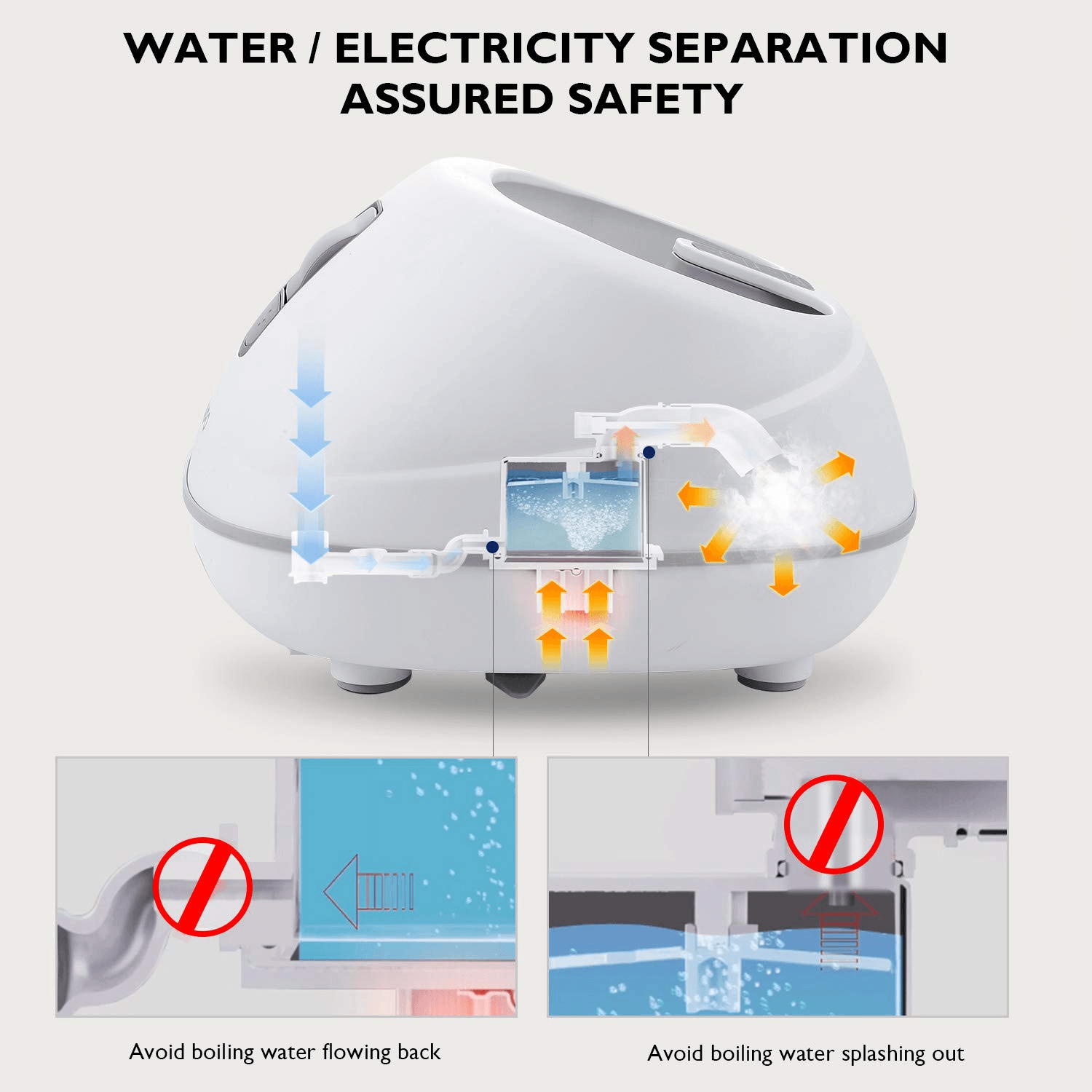 Load image into Gallery viewer, Steam Foot Bath/Spa Massager Foot Sauna Tub with 3 Heat Levels and 2 Adjustable Timers, No Water Pouring, 4 Pedicure Massage Rollers and Imitated Pebble Pedal Detachable, New Method for Stress Relief - NAIPO