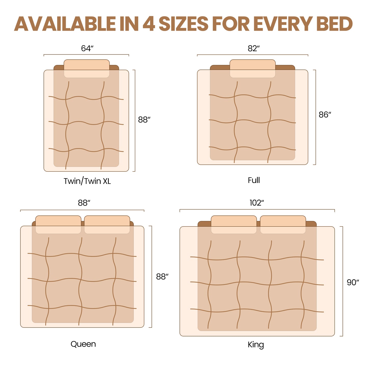 MARNUR Luxury Comforter Duvet Insert Twin Size, 300GSM All Season Down Alternative, Hotel Cooling Quilted Comforters with 8 Tabs, Machine Washable 64" x 88"