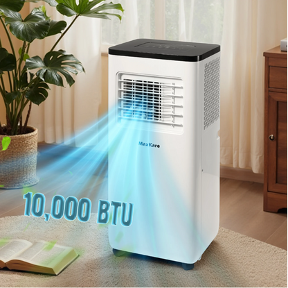 10000 BTU Portable Air Conditioner with Remote, Cools up to 450 Sq.ft - White