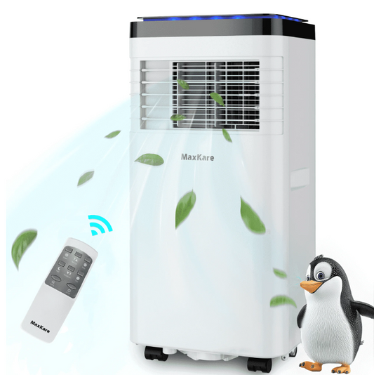 8000 BTU Portable Air Conditioner with Remote Covers up to 350 Sq.ft. White