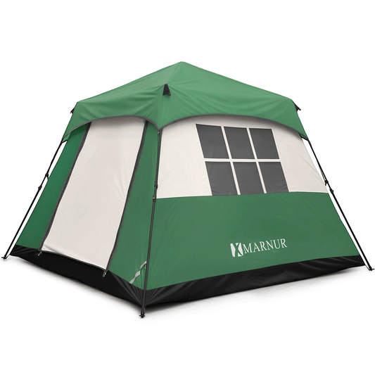 MARNUR 6-Person Instant Cabin Tent, Camping Tent with Carry Bag , Instant Setup, Outdoor, Hiking, Traveling, Green