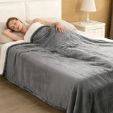 MARNUR Electric Blanket Full Size 72"x84" Flannel & Shu Velveteen with 6 Heating Levels, 10H Auto-off