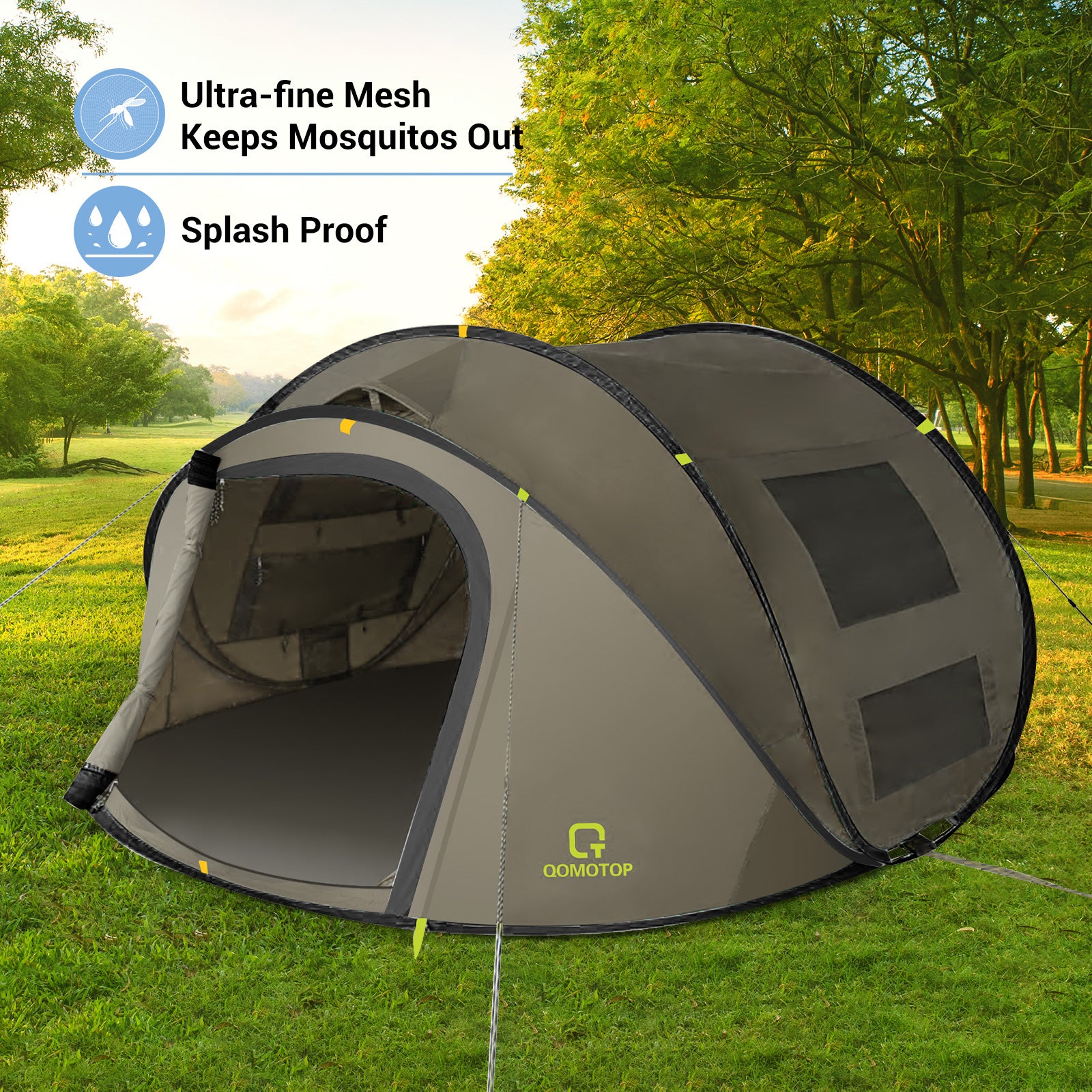Load image into Gallery viewer, Instant Tent 4-Person Camp Tent - Green
