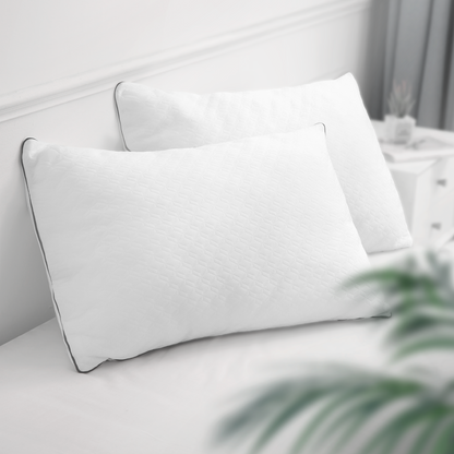 MARNUR Bed Pillows 2-Pack Queen Size Pillow for Side and Back Sleeper for Sleeping Down Alternative with Luxury Soft Supportive Plush Microfiber, 20''x28'' for All Ages
