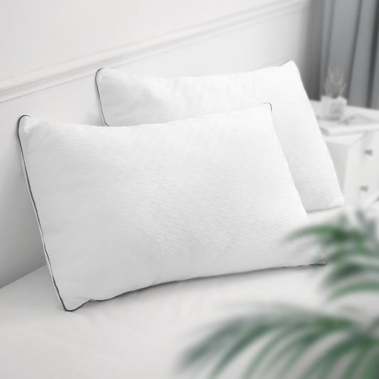 MARNUR Bed Pillows 2-Pack Queen Size Pillow for Side and Back Sleeper for Sleeping Down Alternative with Luxury Soft Supportive Plush Microfiber, 20''x28'' for All Ages