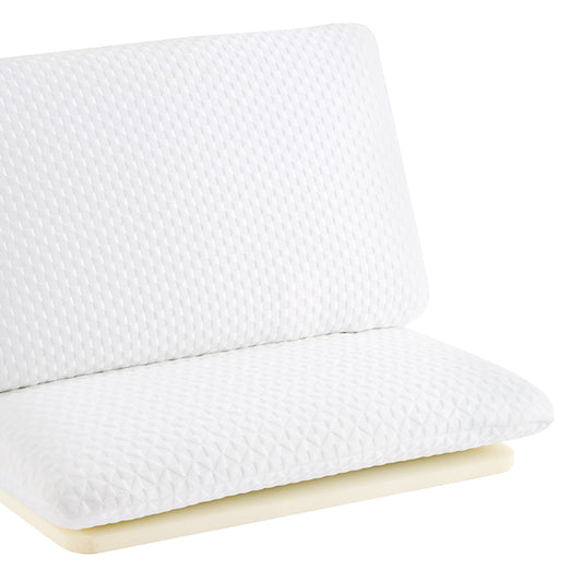 MARNUR Adjustable Memory Foam Pillow - Hidden Zipper, Removable Pillowcase Machine-Washable  2 Pack
