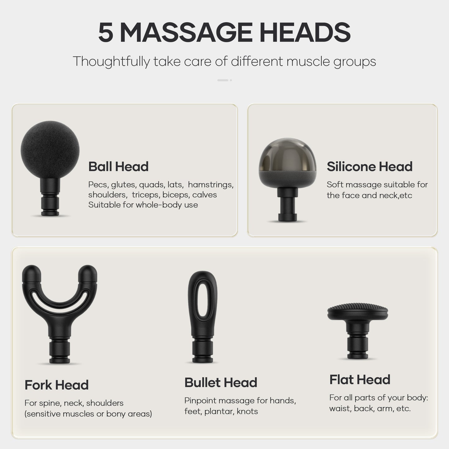 MARNUR Mini Massage Gun with Brushless Motor Portable Handheld Deep Tissue Massager, Light & Palm-sized & Quiet, Black