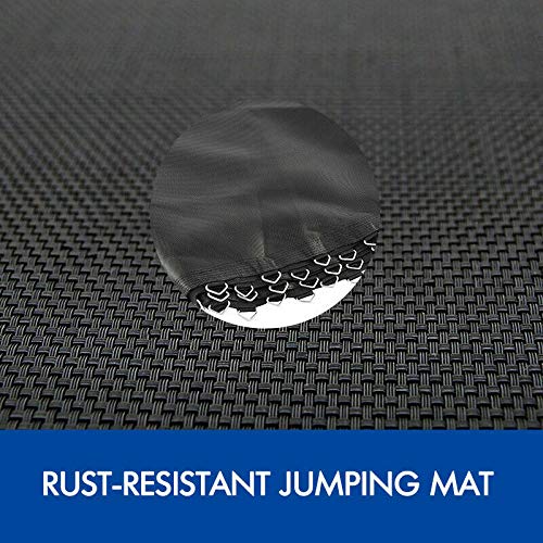MARNUR 8 FT Trampoline for Kids Outdoor Fitness Trampoline with Enclosure Net, Spring Cover, Ladder for Kids