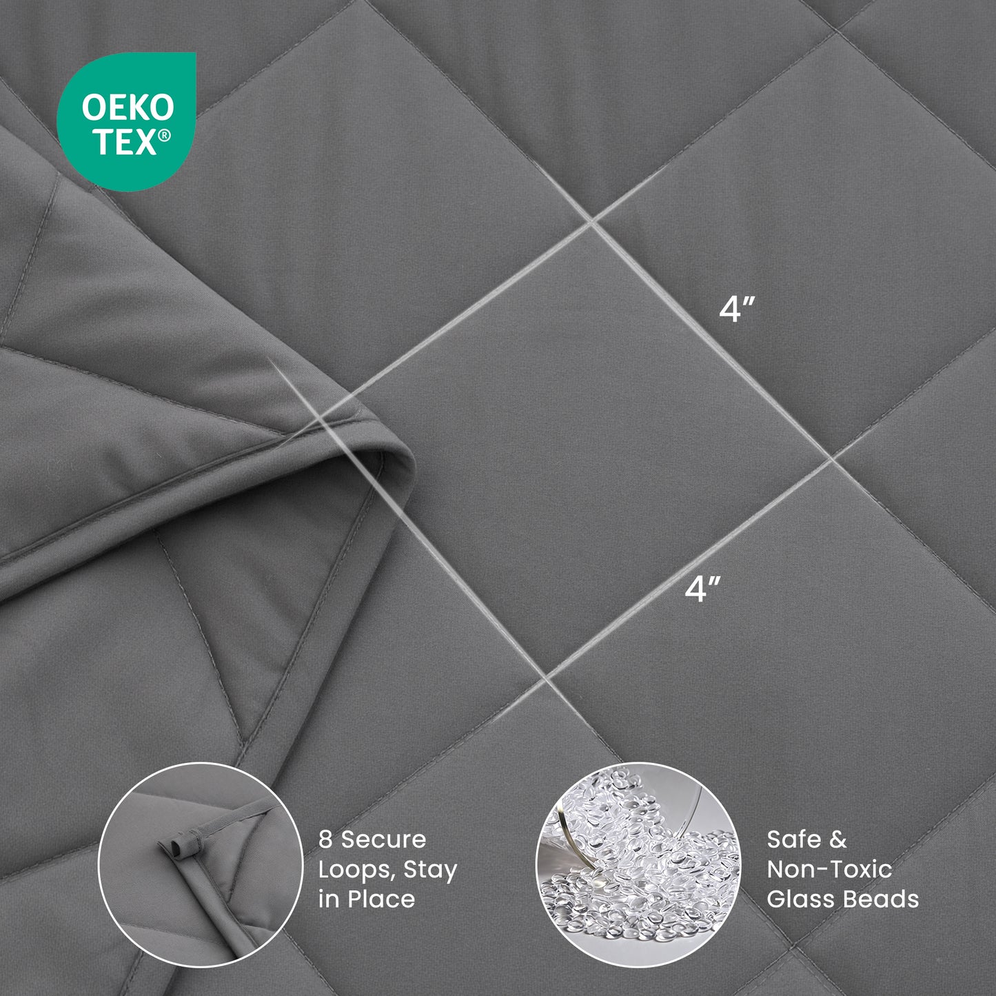 MARNUR Weighted Blanket for Adults 15lbs, 60" x 80" Queen Size Heavy Blanket, Cooling & Breathable with Premium Glass Beads, Soft Cozy Weighted Blanket for Sleep, Machine Washable