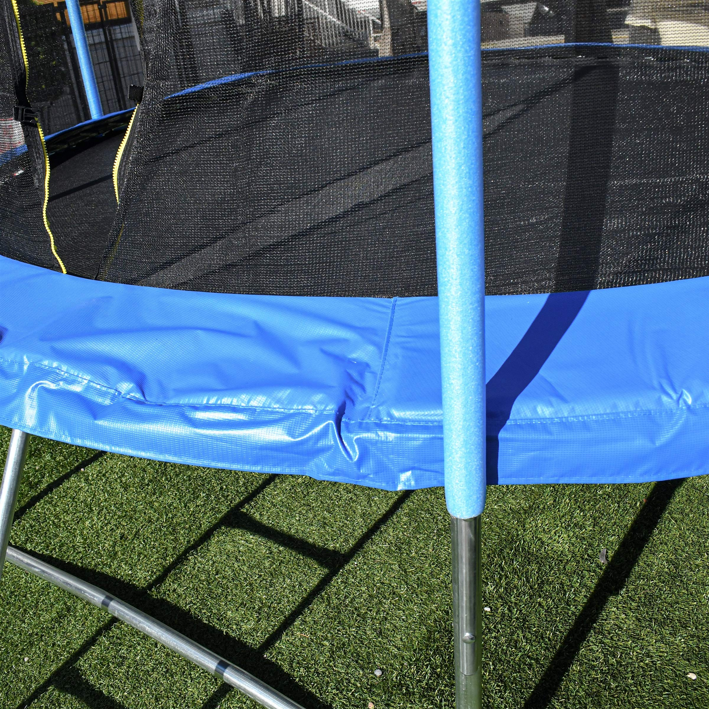 MARNUR 8 FT Trampoline for Kids Outdoor Fitness Trampoline with Enclosure Net, Spring Cover, Ladder for Kids