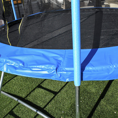 MARNUR 8 FT Trampoline for Kids Outdoor Fitness Trampoline with Enclosure Net, Spring Cover, Ladder for Kids