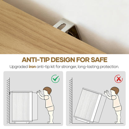 MARNUR Fluted TV Stand for TVs up to 65", 55" Modern Media Console with 3-Sided Fluted Design, Push-to-Open Doors for Living Room, Oak