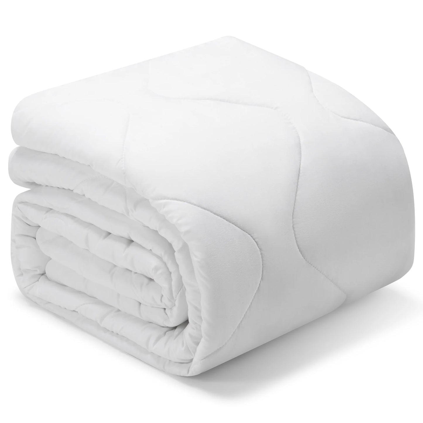 MARNUR All Season Comforter Queen Size, Cooling Quilted Duvet Insert, Down Alternative Comforter- White