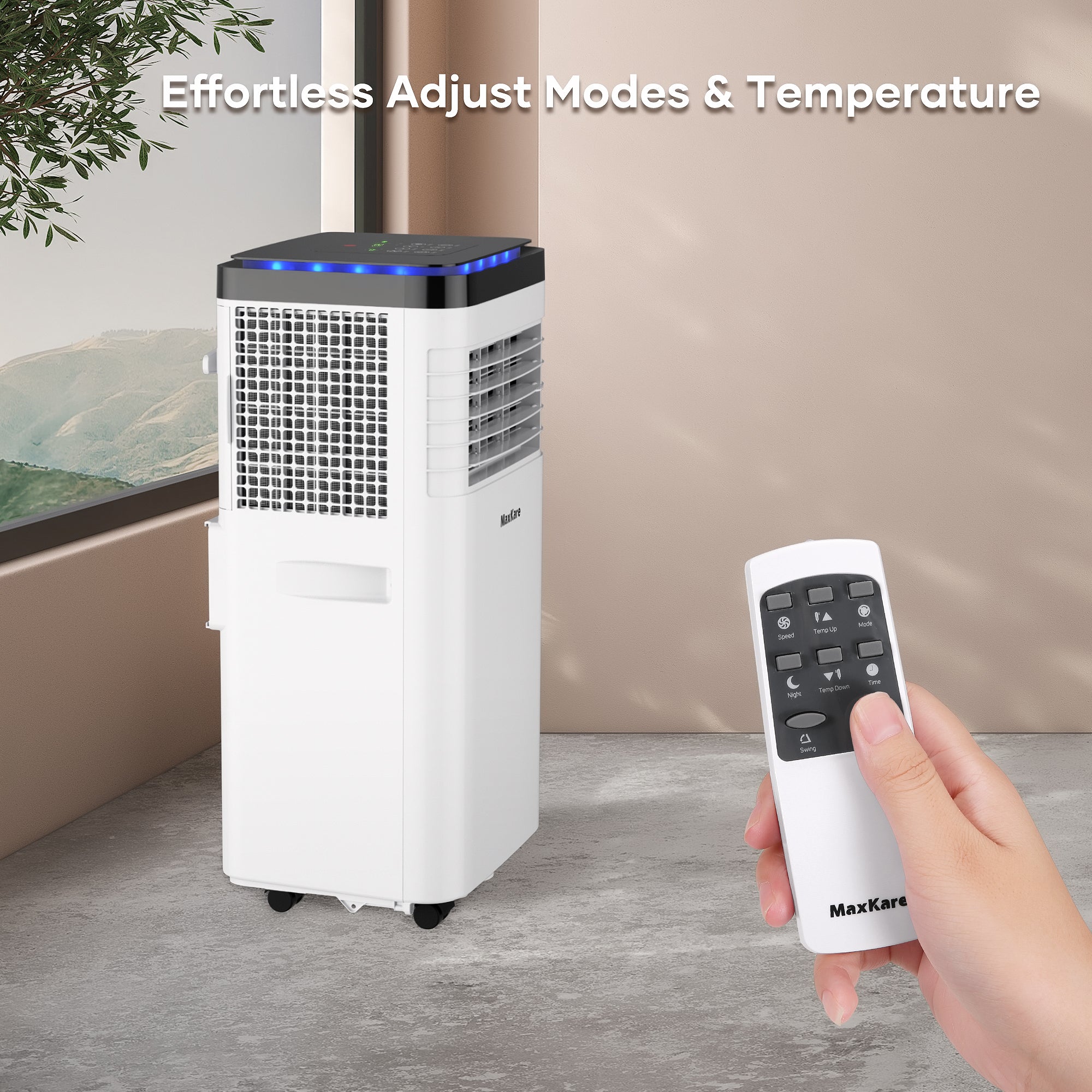 Load image into Gallery viewer, Portable Air Conditioner, 8000 BTU with Cooler, Dehumidifier Cools Rooms up to 200 Sq.ft with Remote Control
