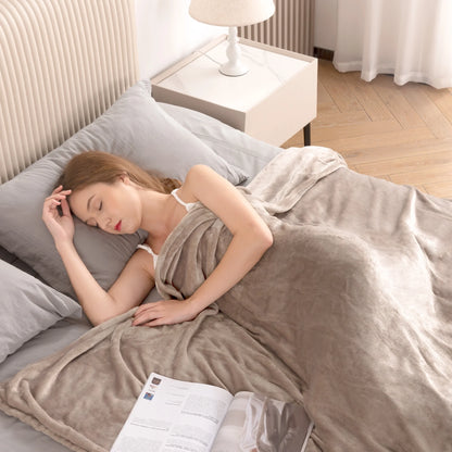 MARNUR Electric Blanket 72" x 84" Full Size Heated Blanket, 6 Heating Levels, 10H Auto-off, Machine Washable - Linen