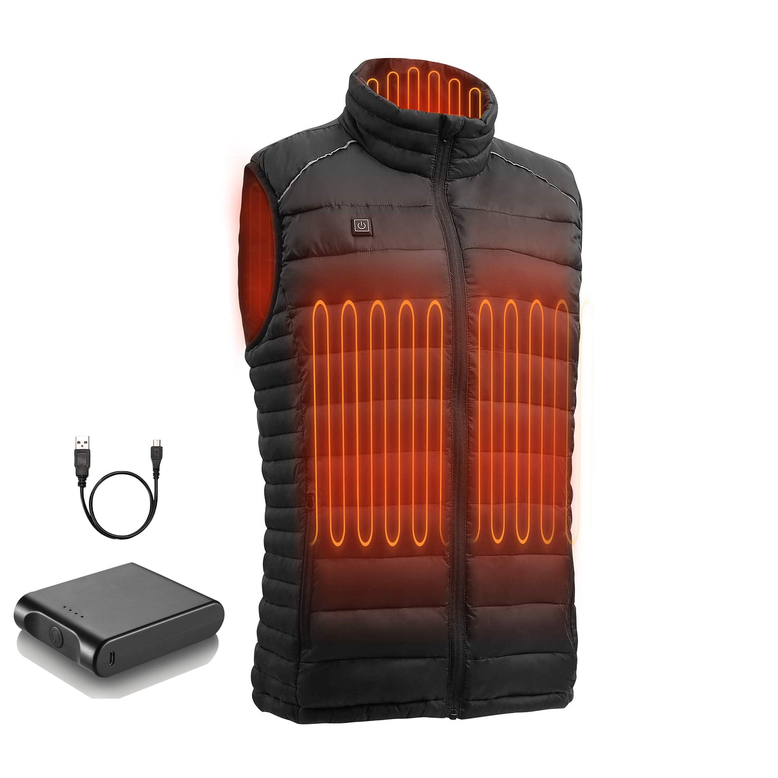 Load image into Gallery viewer, Heated Vest Lightweight Vest Jacket, Outdoor Clothes, with Fast Heating &amp; Auto-Off &amp; Battery Pack for Hunting/Hiking for Back, Neck, Shoulders for Men &amp; Women (X-Large)
