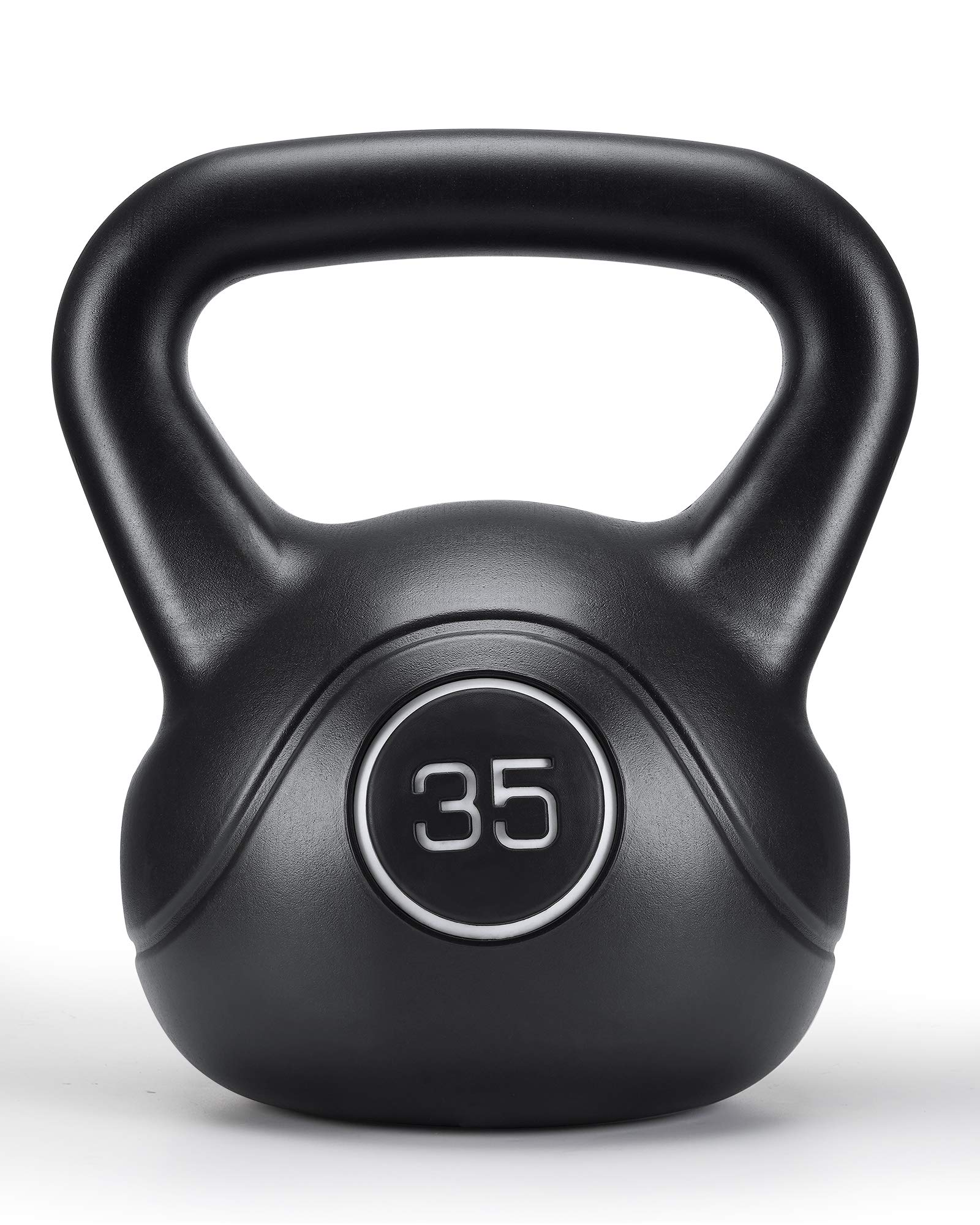 Load image into Gallery viewer, Kettlebell 35LBS with HDPE Handle Workout Equipment Professional core Strength Training Weightlift Fitness Home Gym
