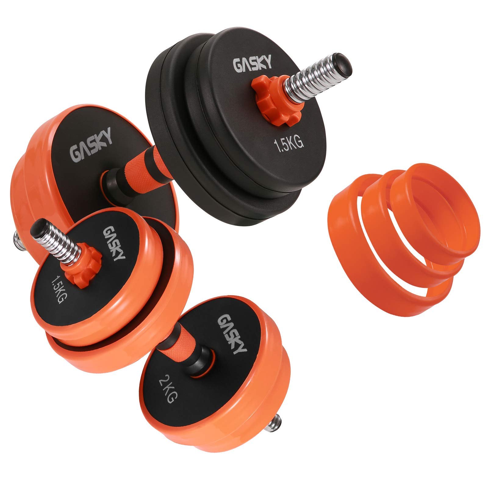 Load image into Gallery viewer, Adjustable Barbell Dumbbell Weights Set 33LB, Non-Slip Solid Basics Exercise Fitness Dumbbells for Home Gym Use
