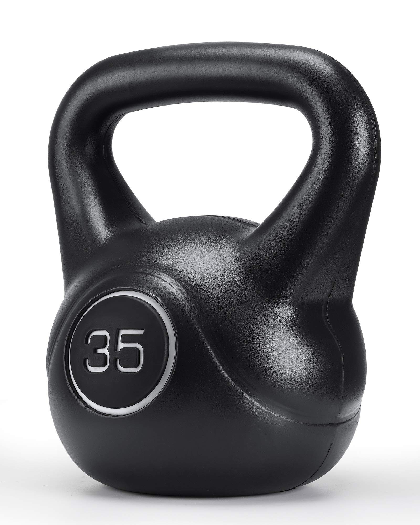 Load image into Gallery viewer, Kettlebell 35LBS with HDPE Handle Workout Equipment Professional core Strength Training Weightlift Fitness Home Gym
