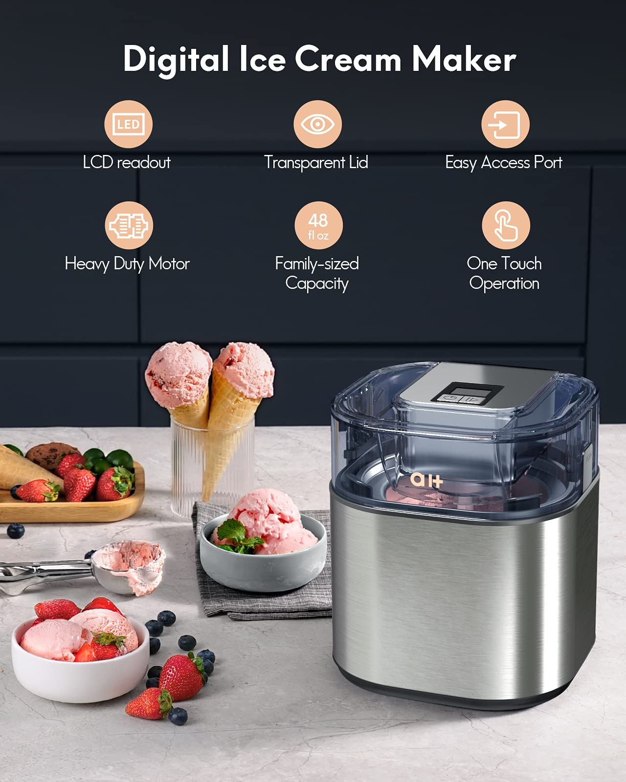 Automatic Frozen Yogurt-Ice Cream & Sorbet Maker