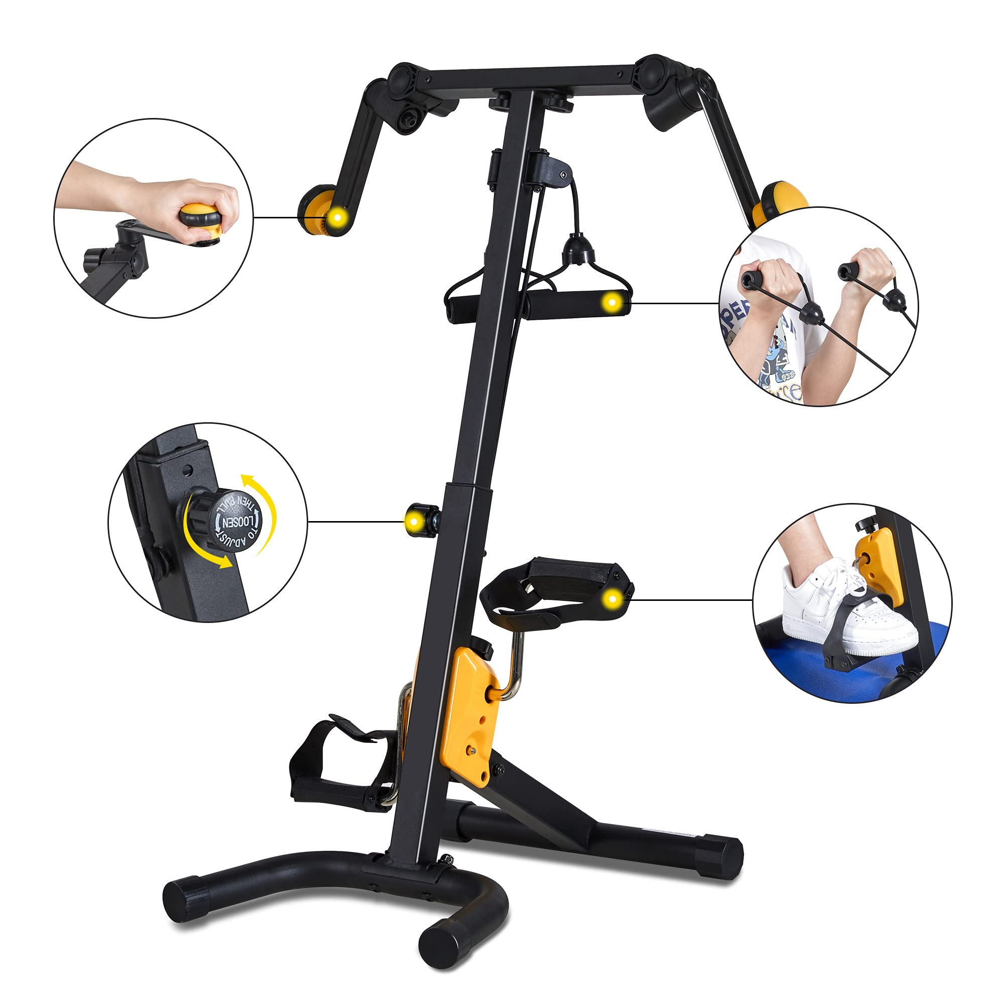 Load image into Gallery viewer, Exercise bike Arm Leg Pedal Exerciser Machine Mini Compact Exercise Bike Peddler Exercise
