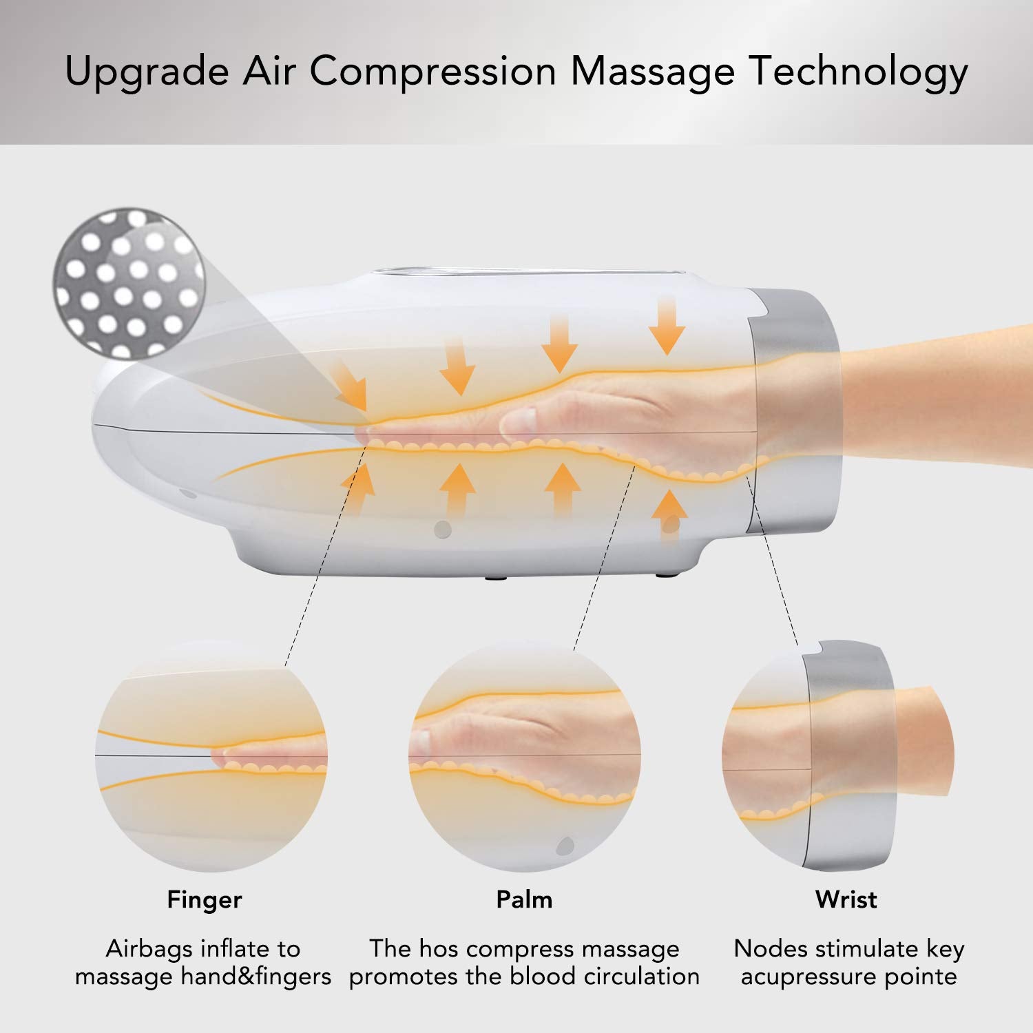 Load image into Gallery viewer, Cordless Electric Hand Massager with Air Pressure, Carpal Tunnel, and Finger Numbness, Heating &amp; Vibrating,3-Mode Deep Massage for Muscle Soothing, Hand Skin Tighten
