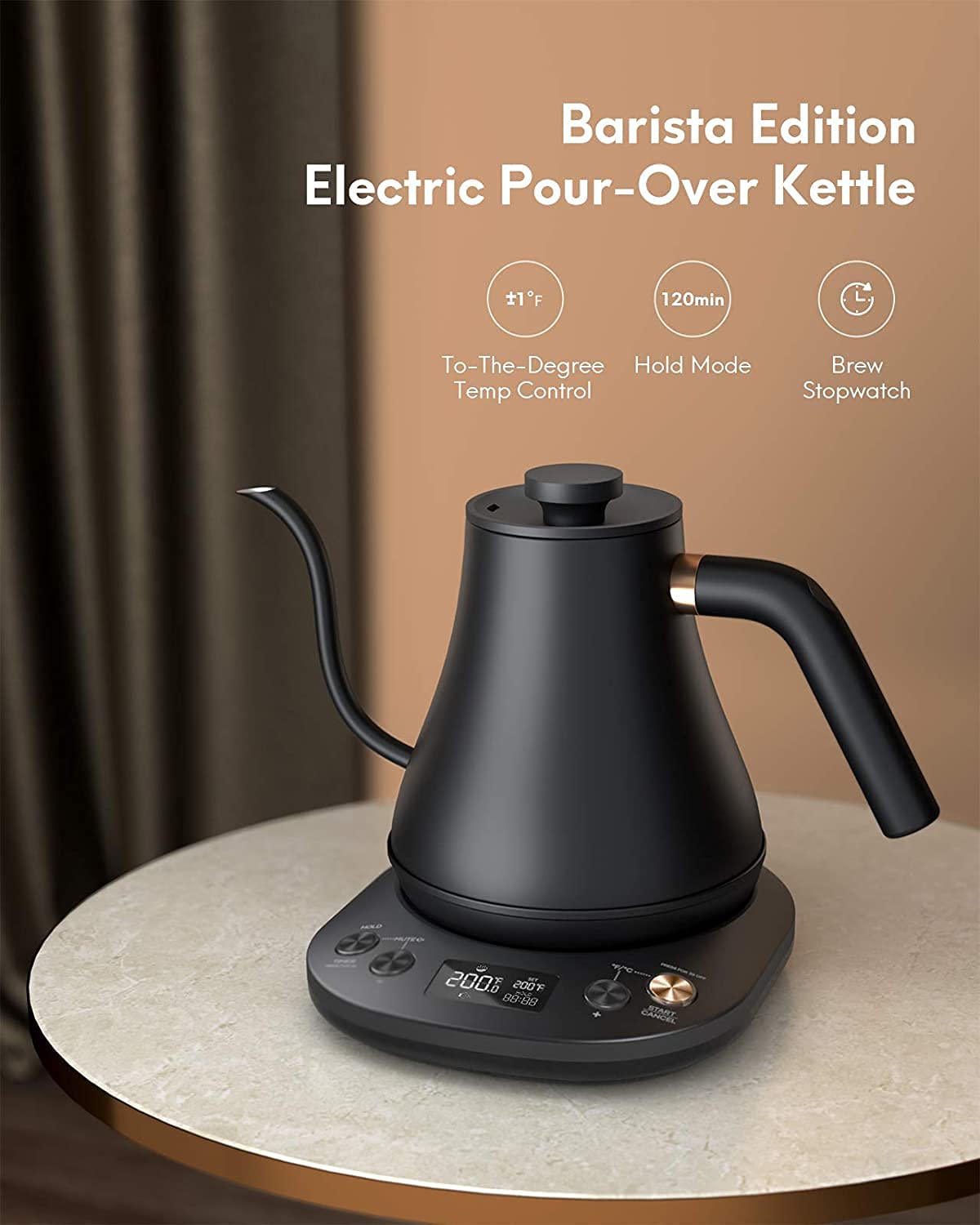 Load image into Gallery viewer, Electric Gooseneck Kettle Temperature Control
