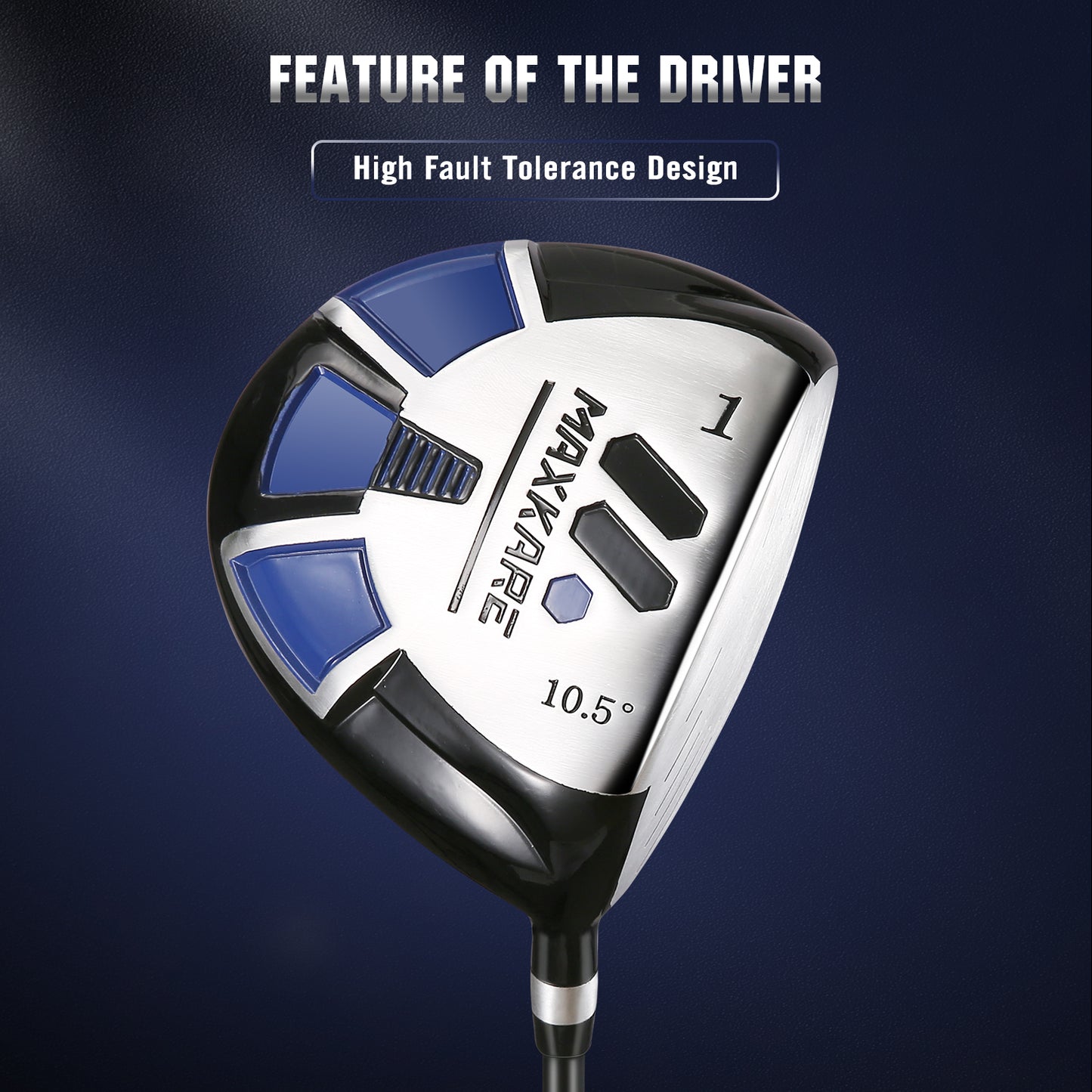 MaxKare Complete Golf Clubs Set Golf Men's Regular 9-Piece Complete Set - Right Hand, Blue