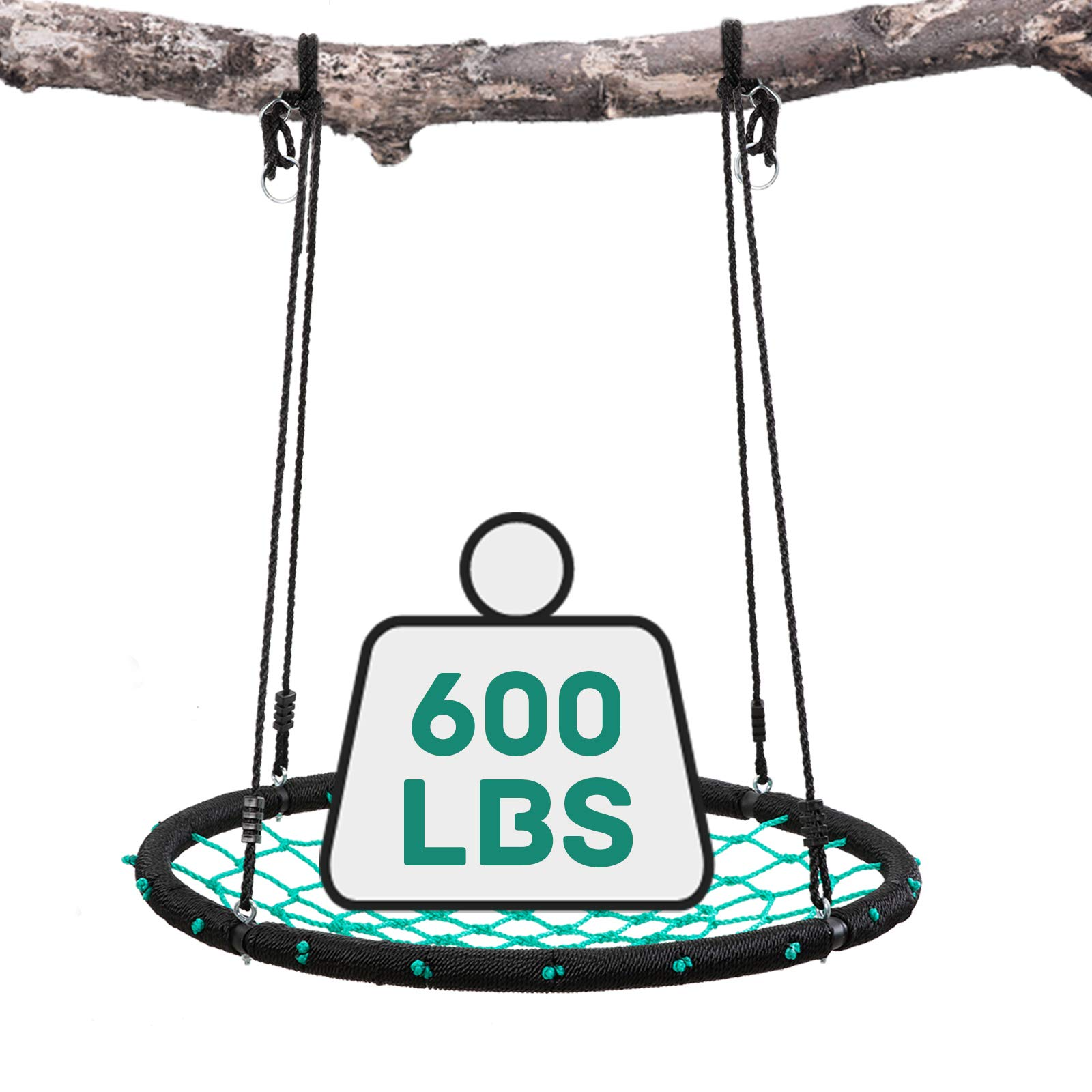 Load image into Gallery viewer, Spider Saucer Tree Swing Set 40&#39;&#39; 600lb Weight Capacity, Great for Kids Playground Swing, Backyard, Indoor, Outdoor
