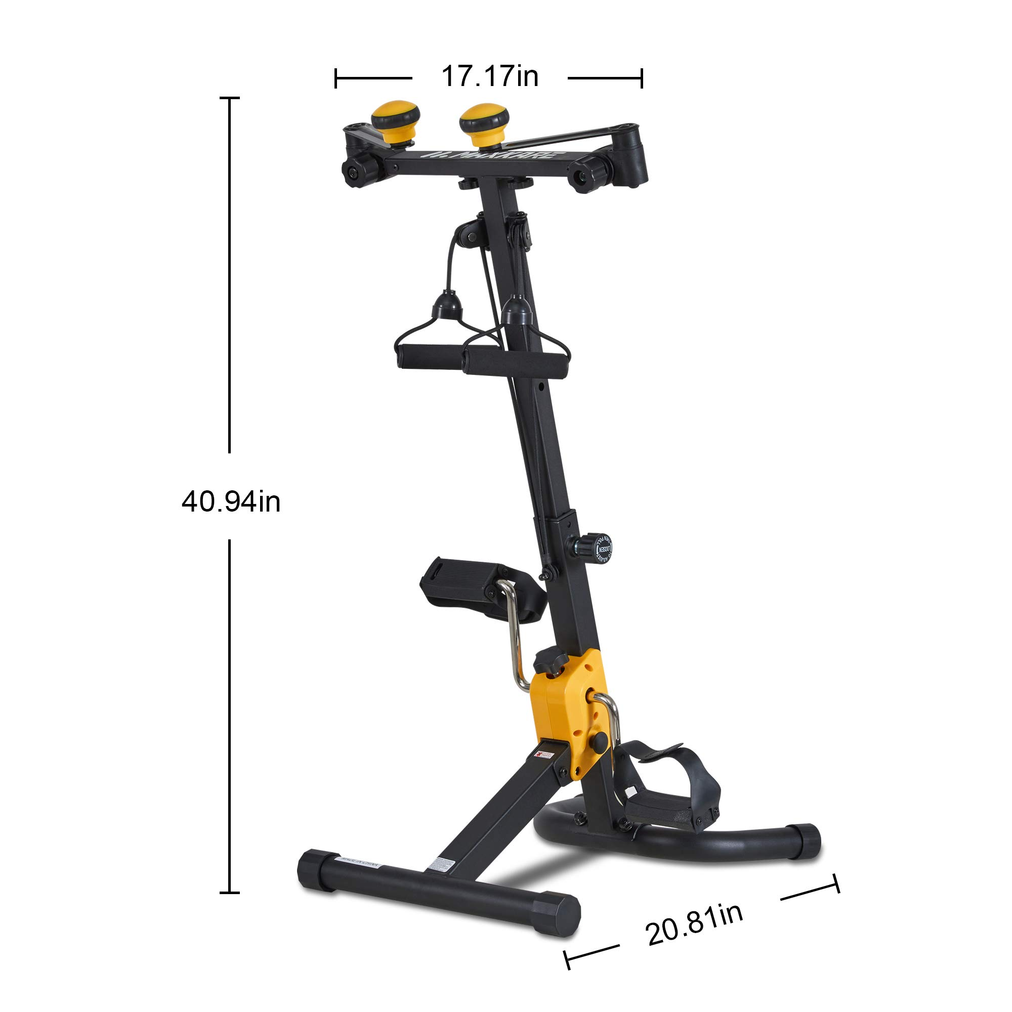 Exercise bike Arm Leg Pedal Exerciser Machine Mini Compact Exercise Bi MARNUR