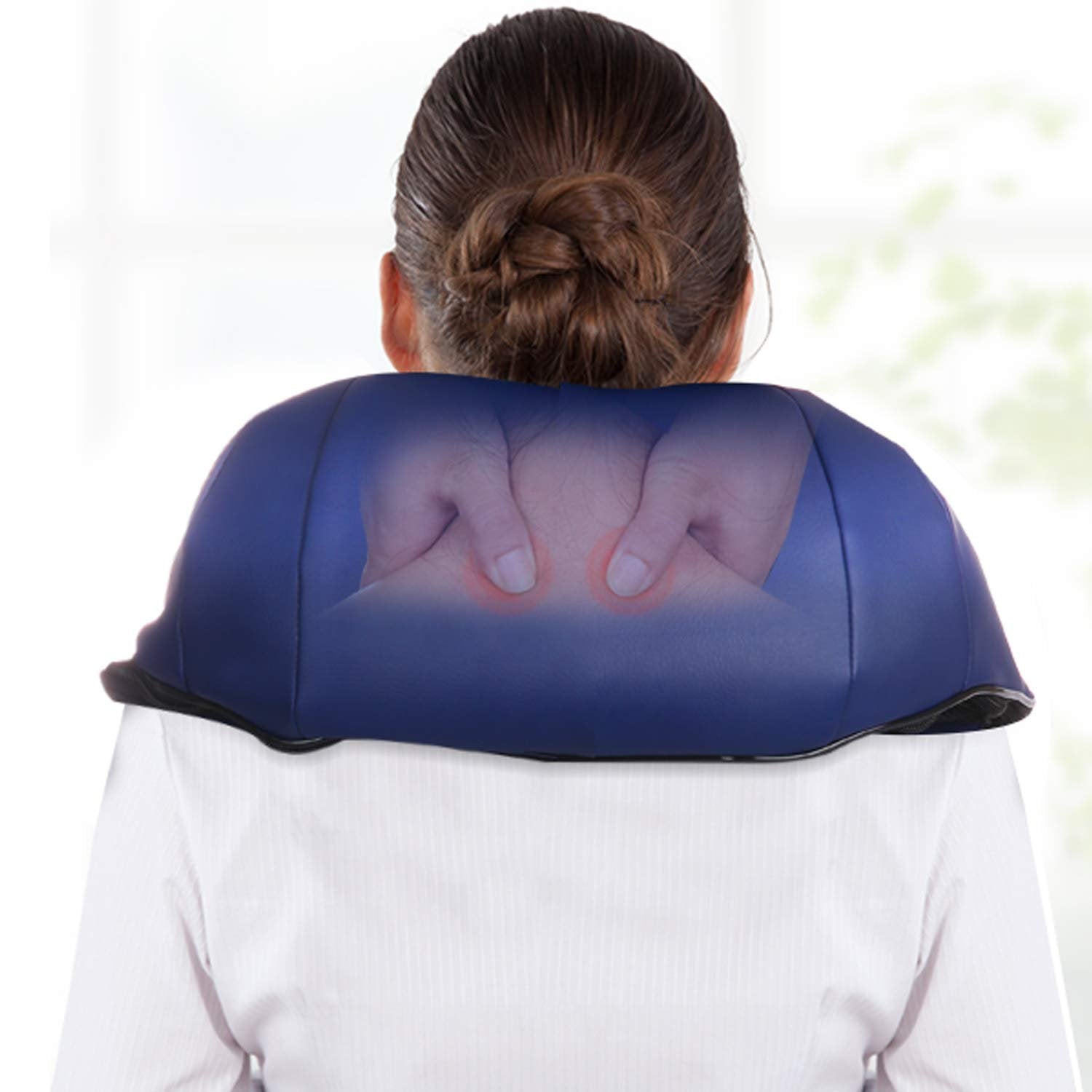 Shiatsu Back and Neck Massager with Heat, 8 Nodes Deep Kneading