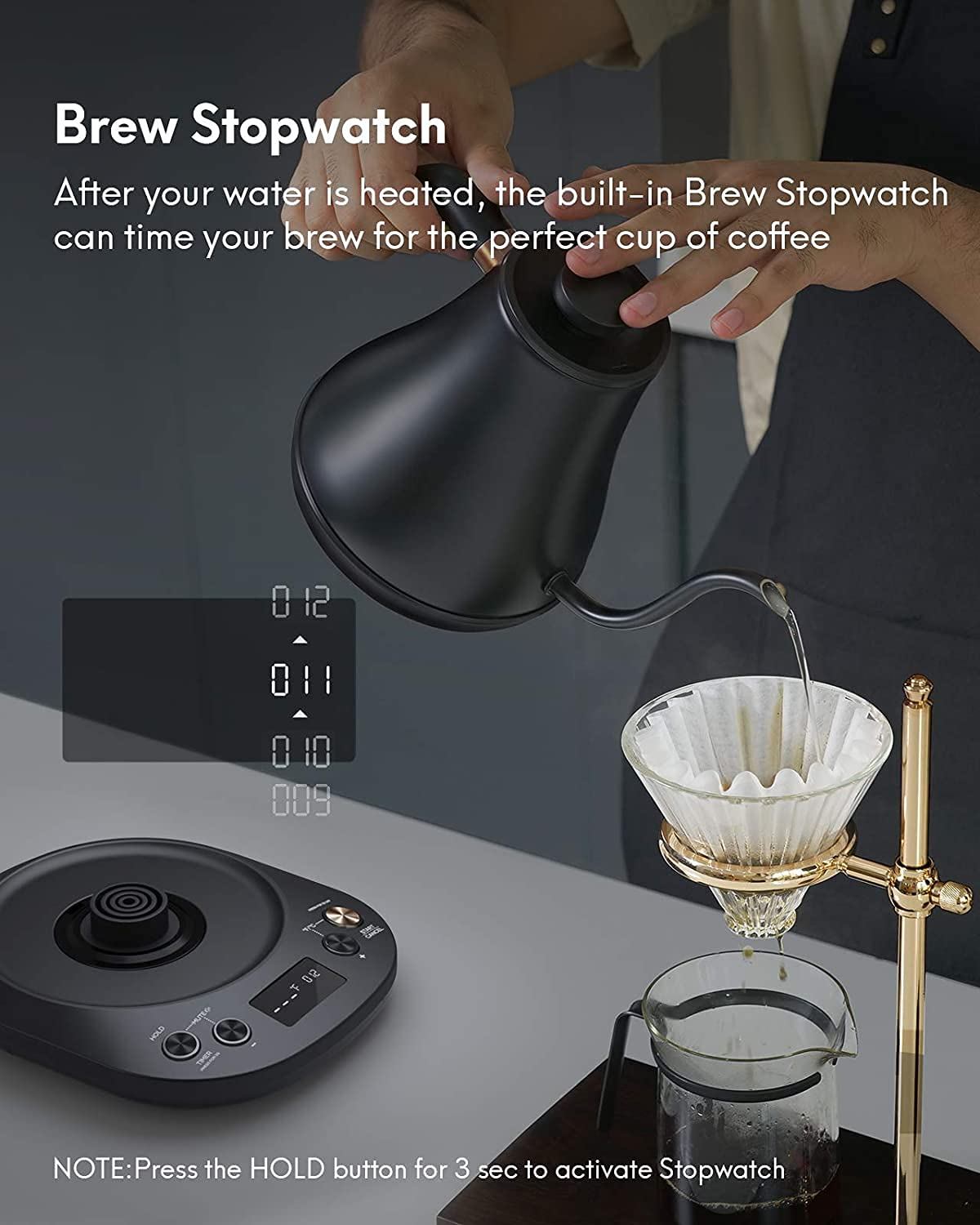 Load image into Gallery viewer, Electric Gooseneck Kettle Temperature Control
