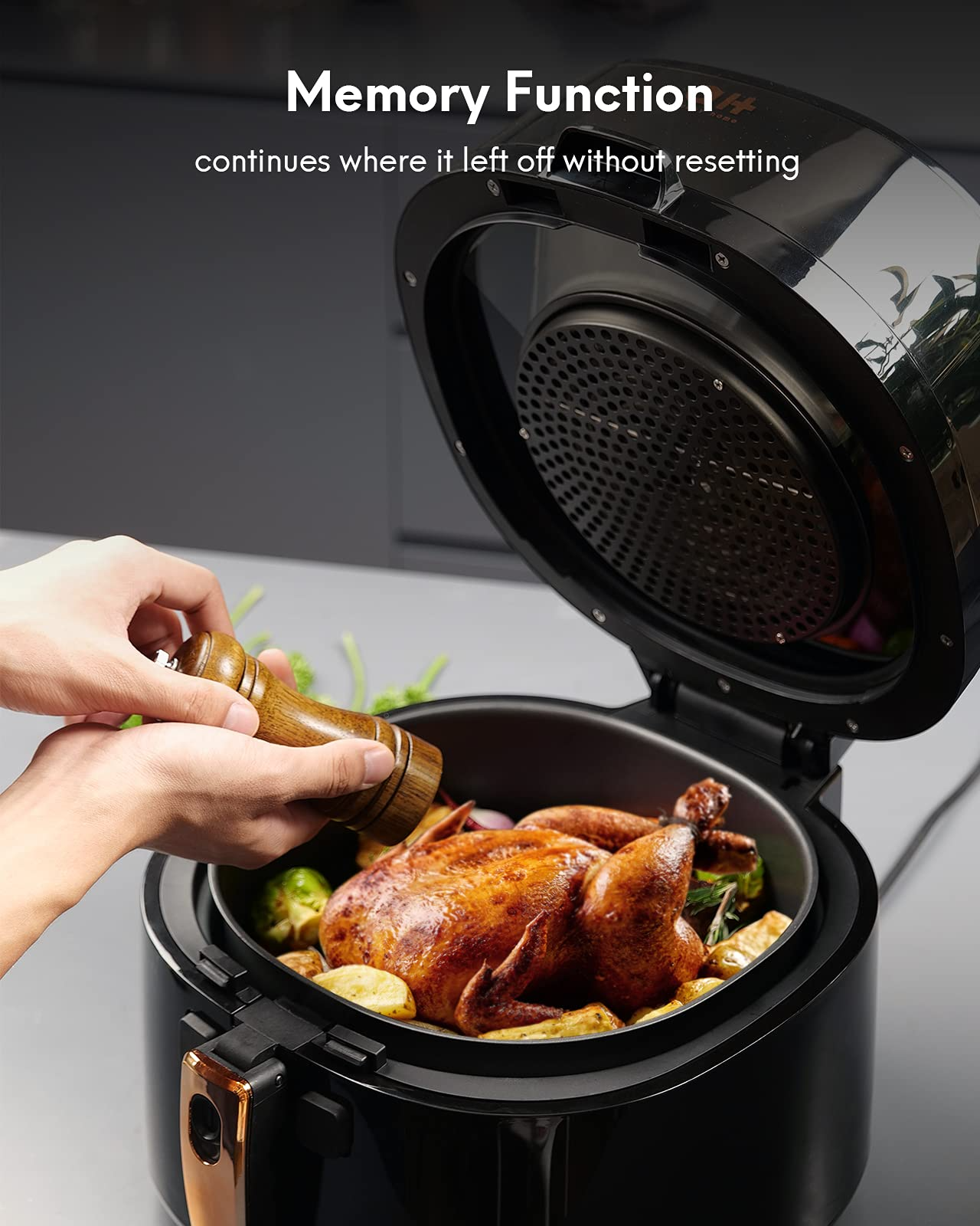 Load image into Gallery viewer, Large Air Fryer 8 Quart with Viewing Window, Big Capacity Family Size Oilless Airfryer Oven

