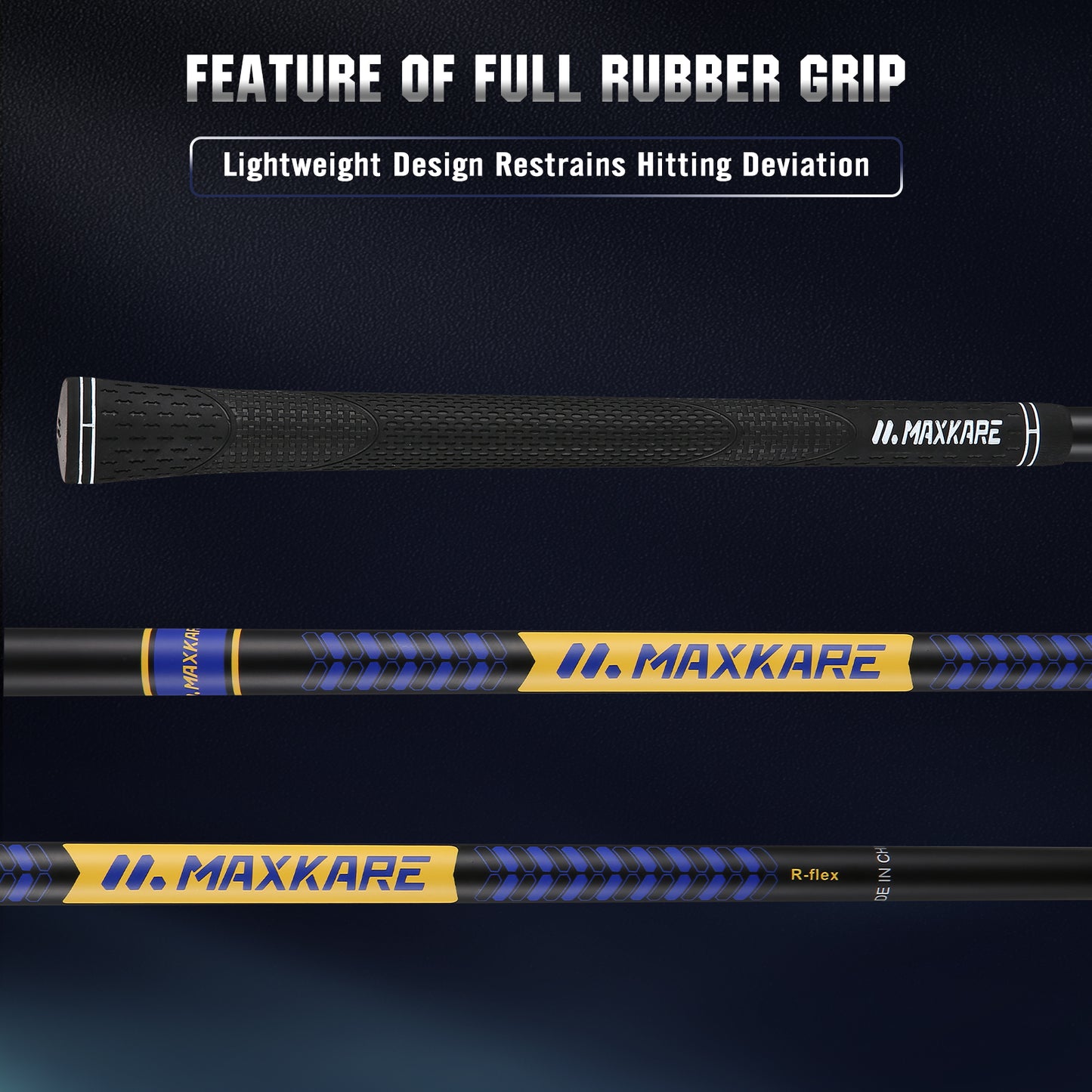 MaxKare Complete Golf Clubs Set Golf Men's Regular 9-Piece Complete Set - Right Hand, Blue